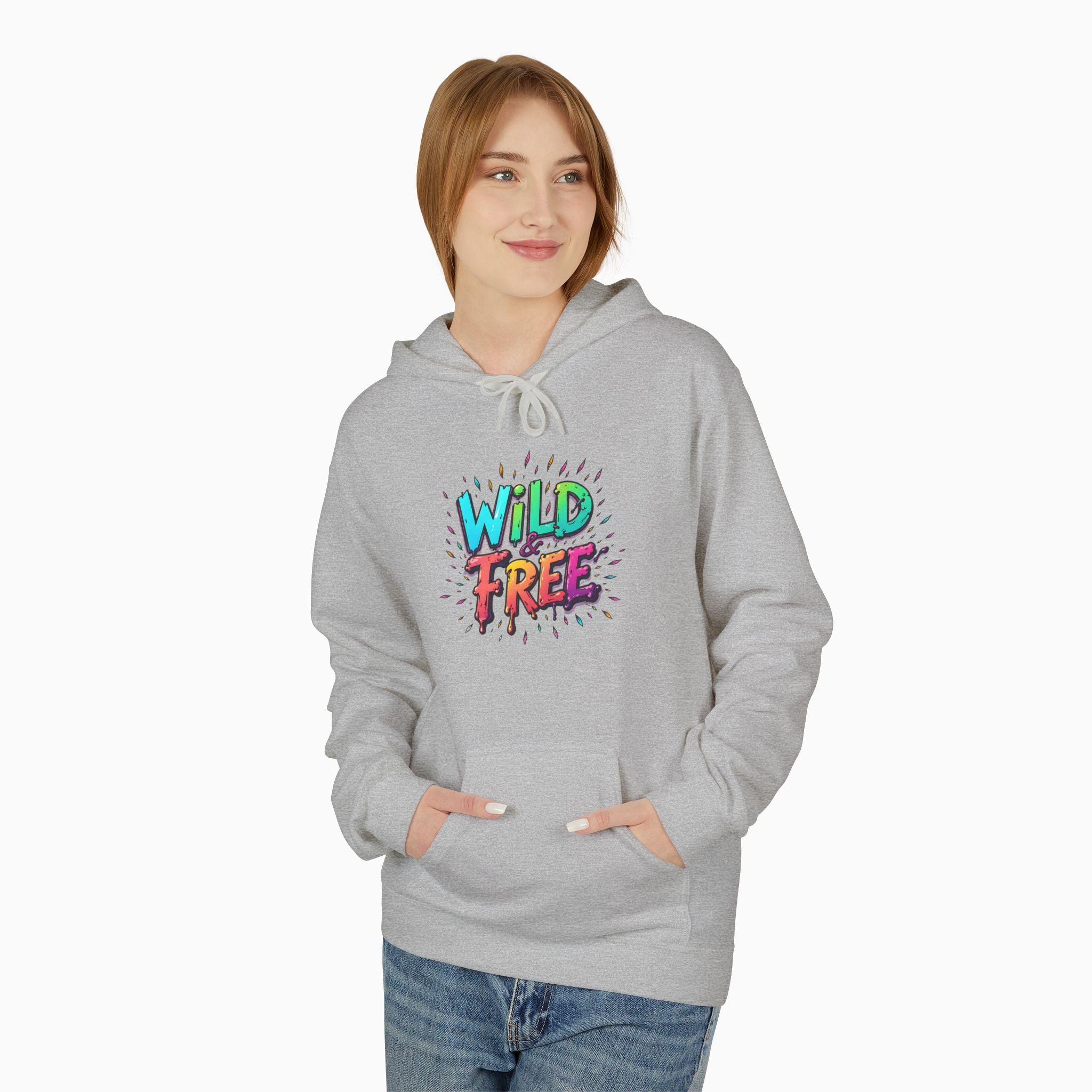 Neon Color Wild Free Unisex Hoodie