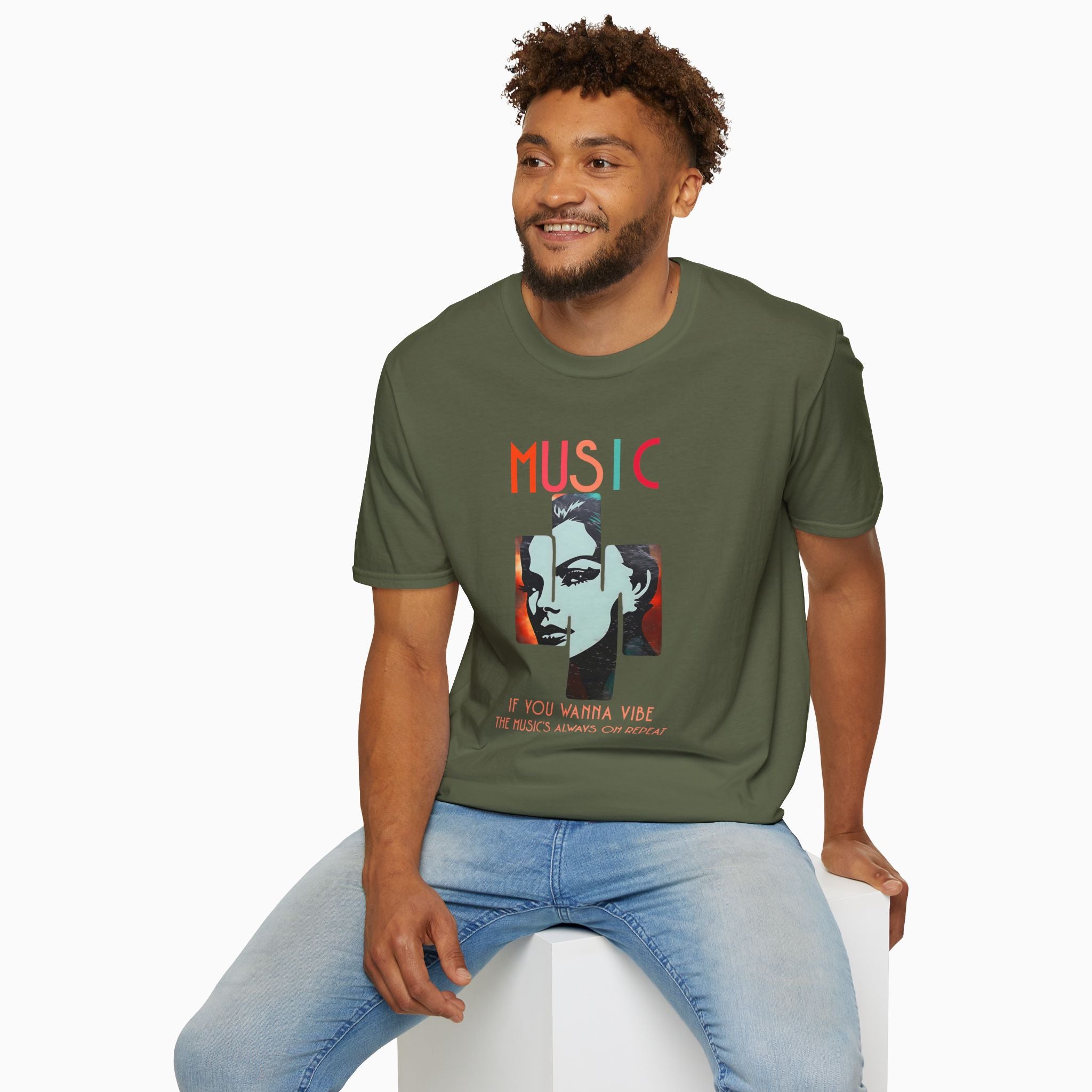 If You Wanna Vibe, The Music's Always On Repeat Unisex T-Shirt