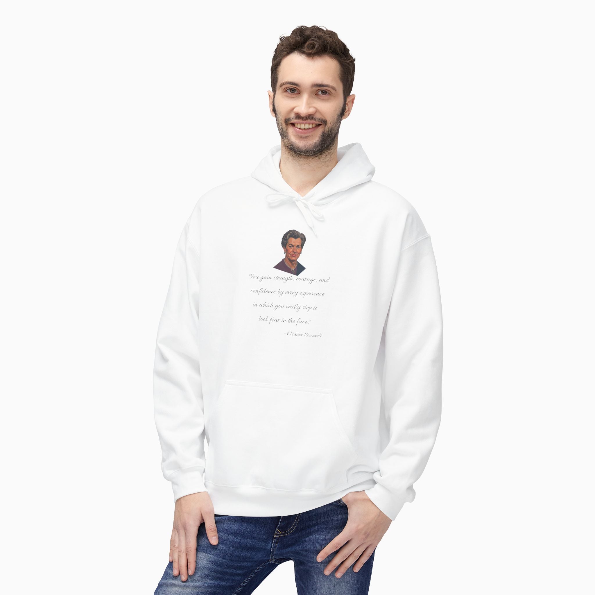 Eleanor Roosevelt Motivation Quote Unisex Hoodie