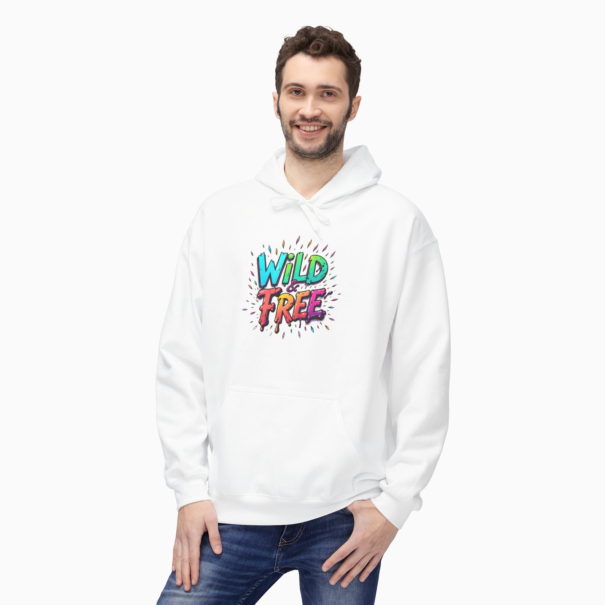 Neon Color Wild Free Unisex Hoodie