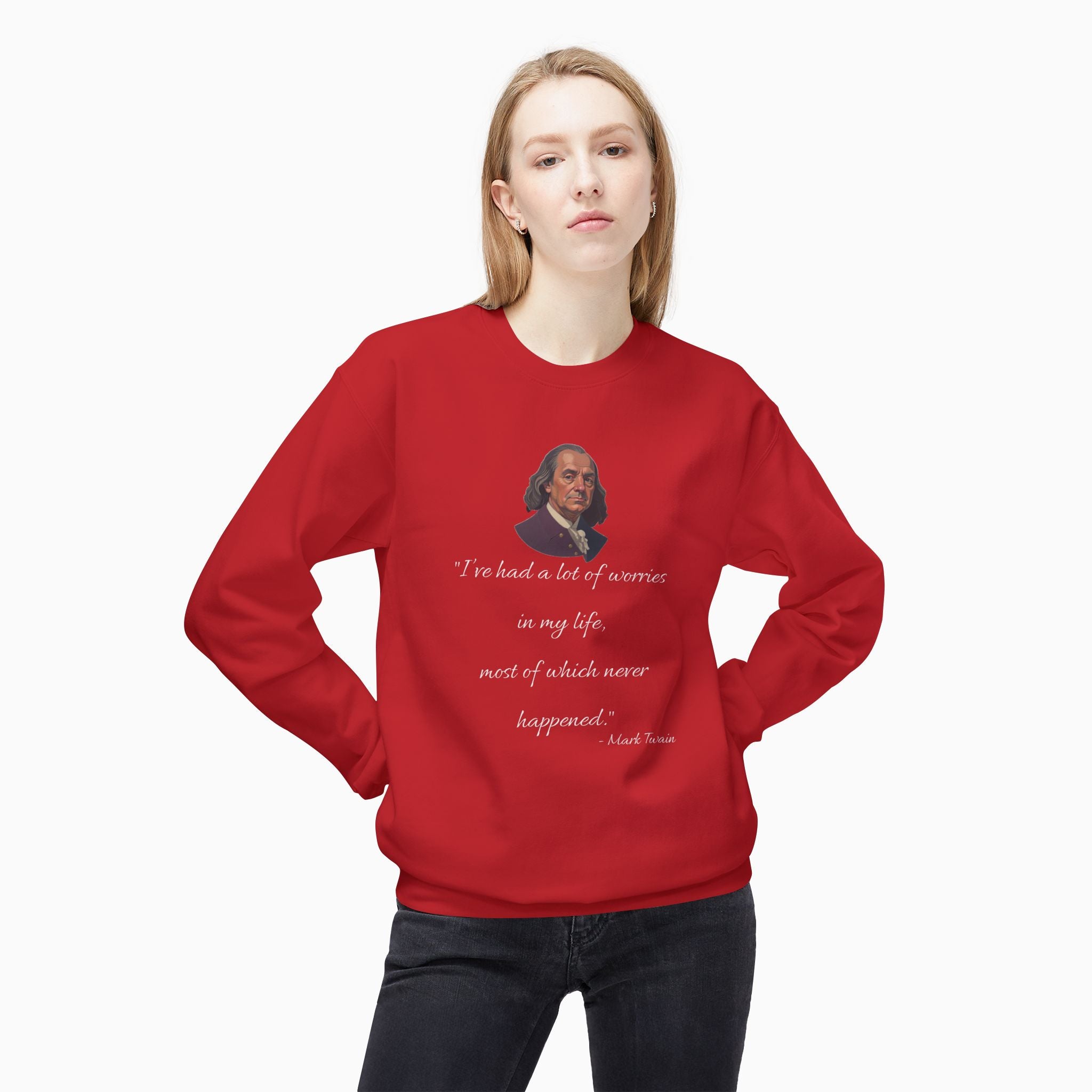 Mark Twain Life Advice Unisex Sweatshirt