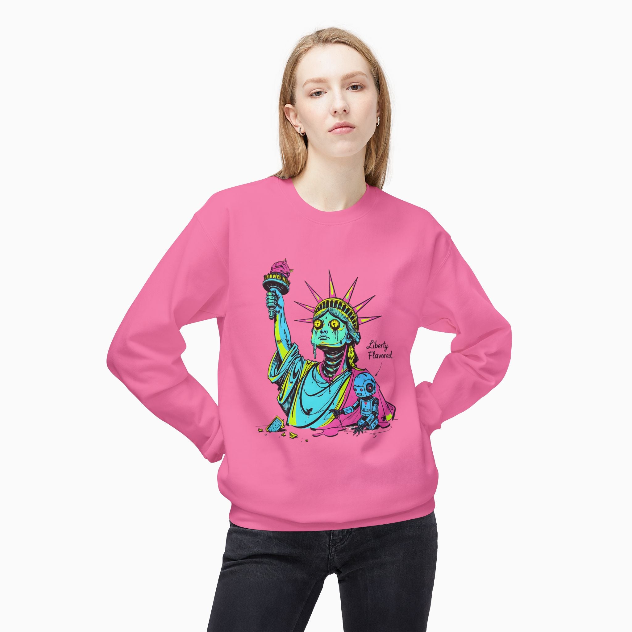 Statute of Liberty Dark Humor Unisex Sweatshirt