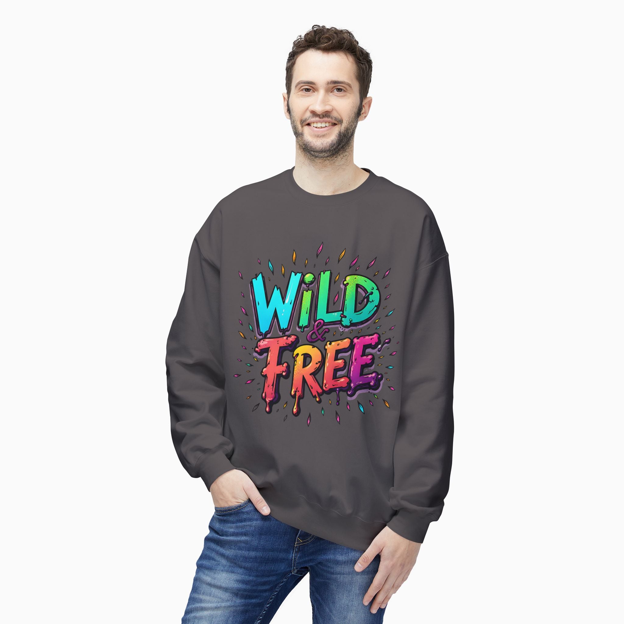 Neon Color Wild Free Unisex Sweatshirt