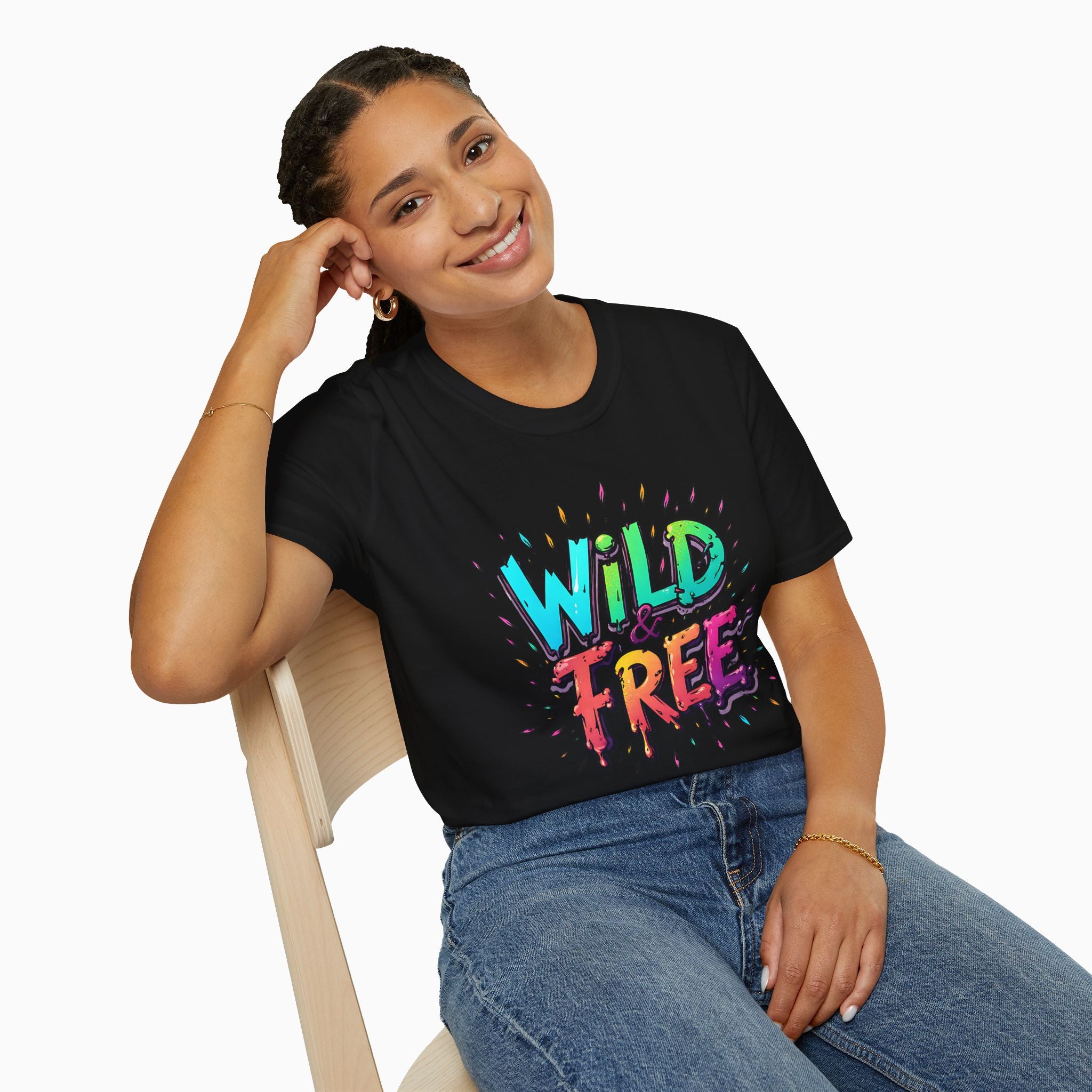 Neon Color Wild Free Unisex T-Shirt