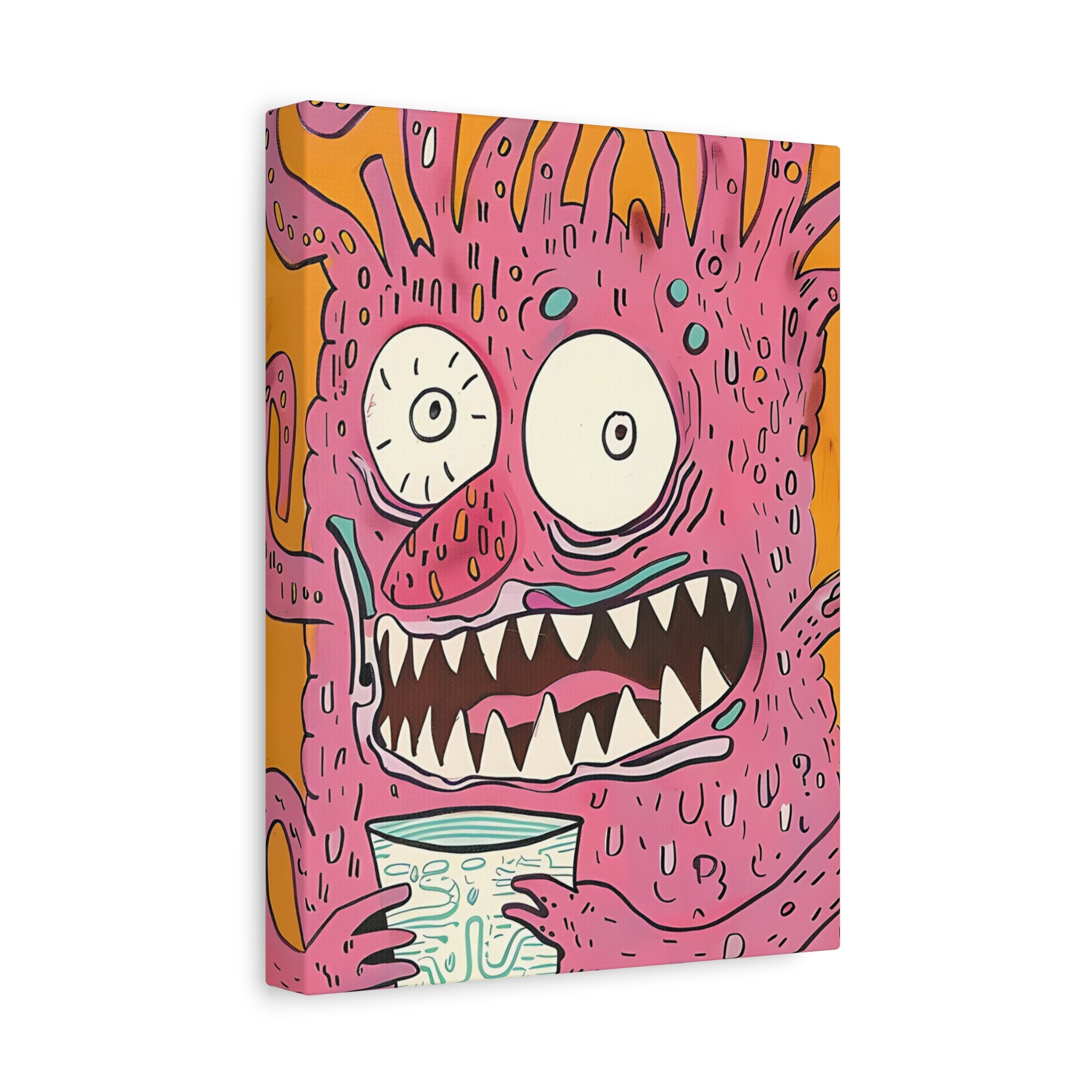 Labor Day Monster Canvas Print