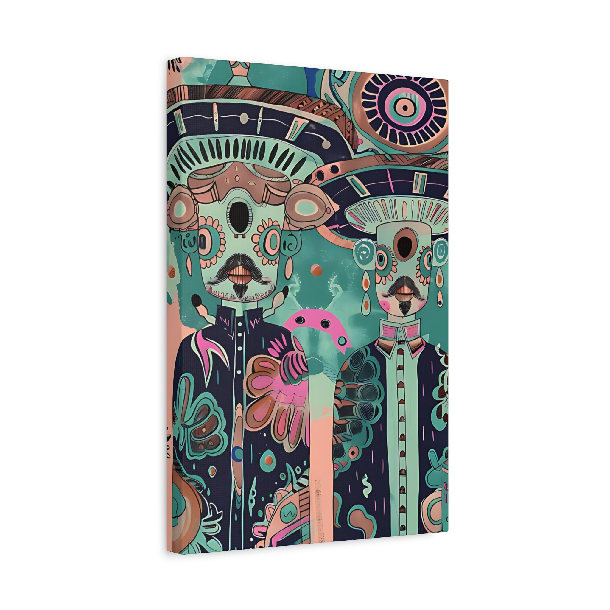 Aliens in African Vibe Canvas Print