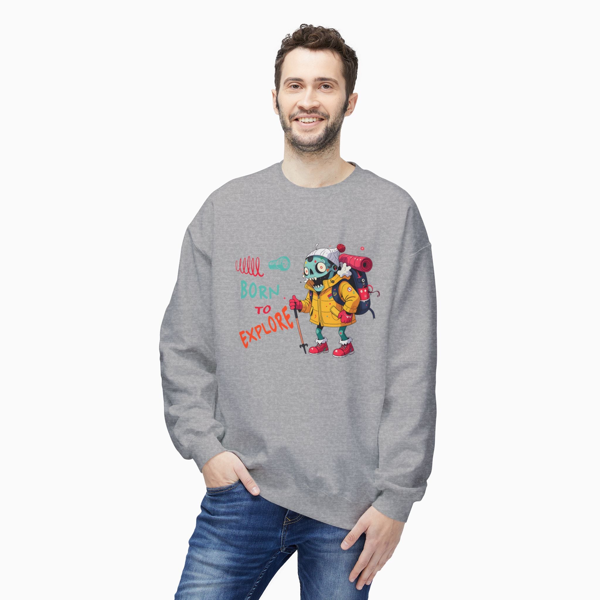 Born To Explore Zombie Unisex Sweatshirt