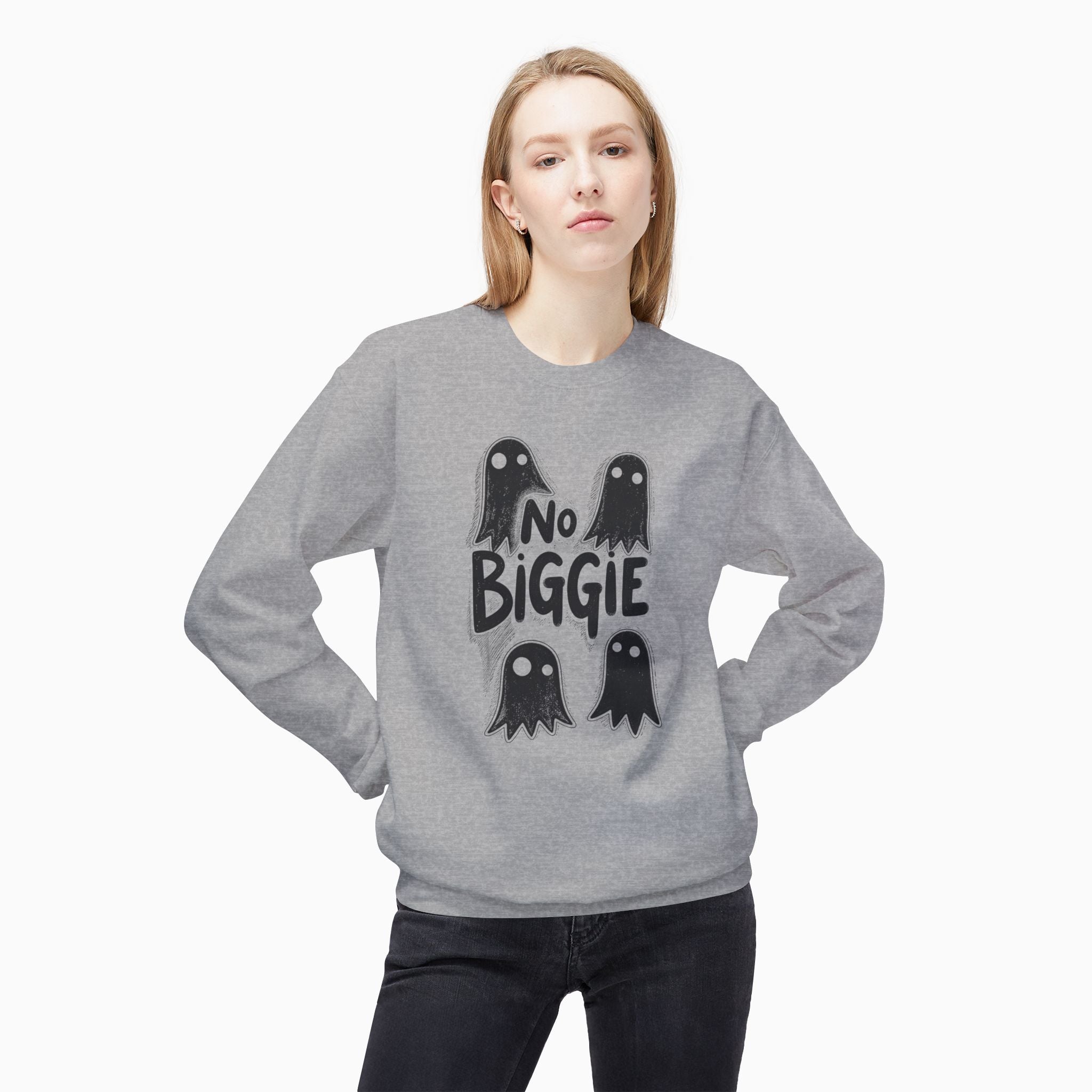 Boo Ghost & No Biggie Unisex Sweatshirt