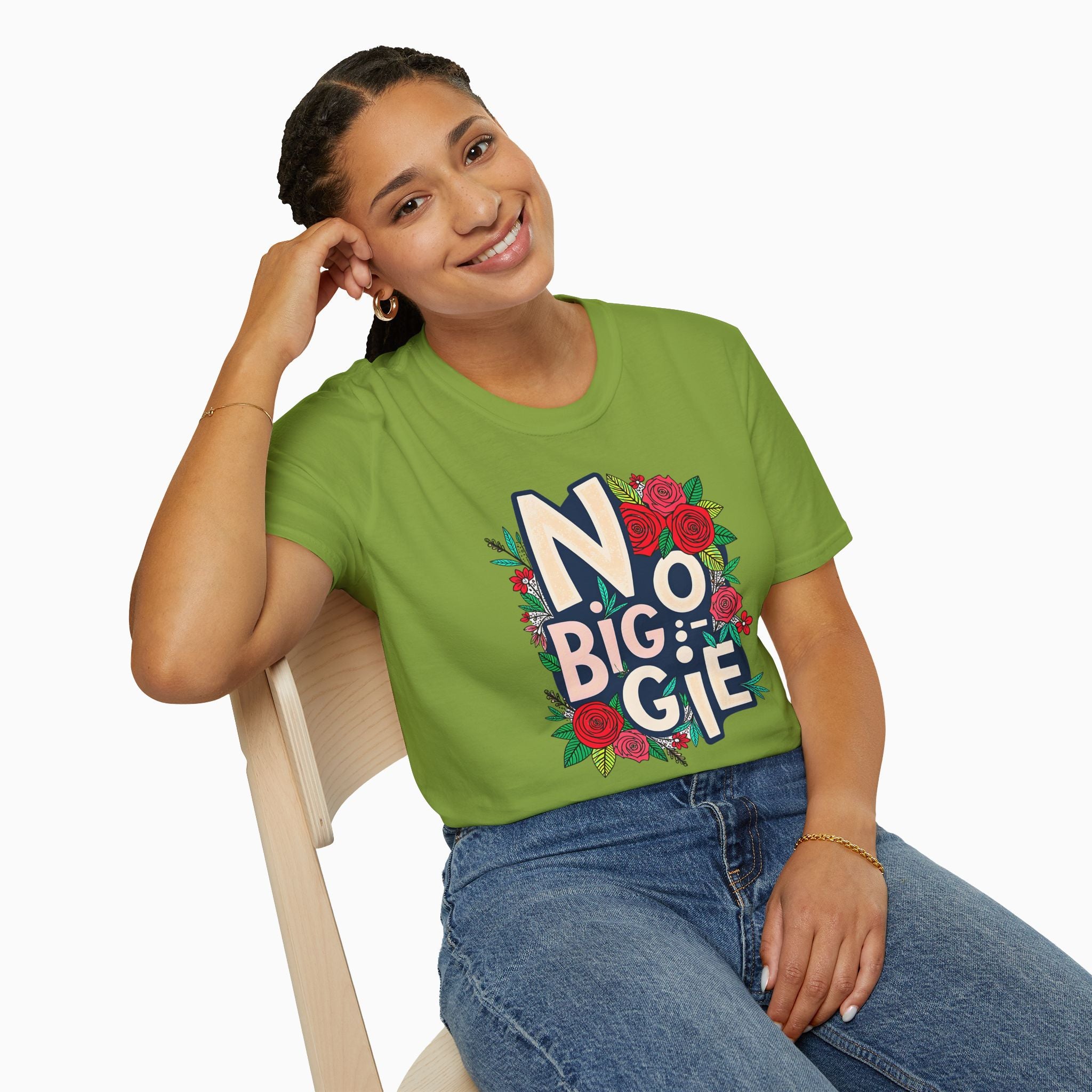 No Biggie With Floral Art  Unisex T-Shirt