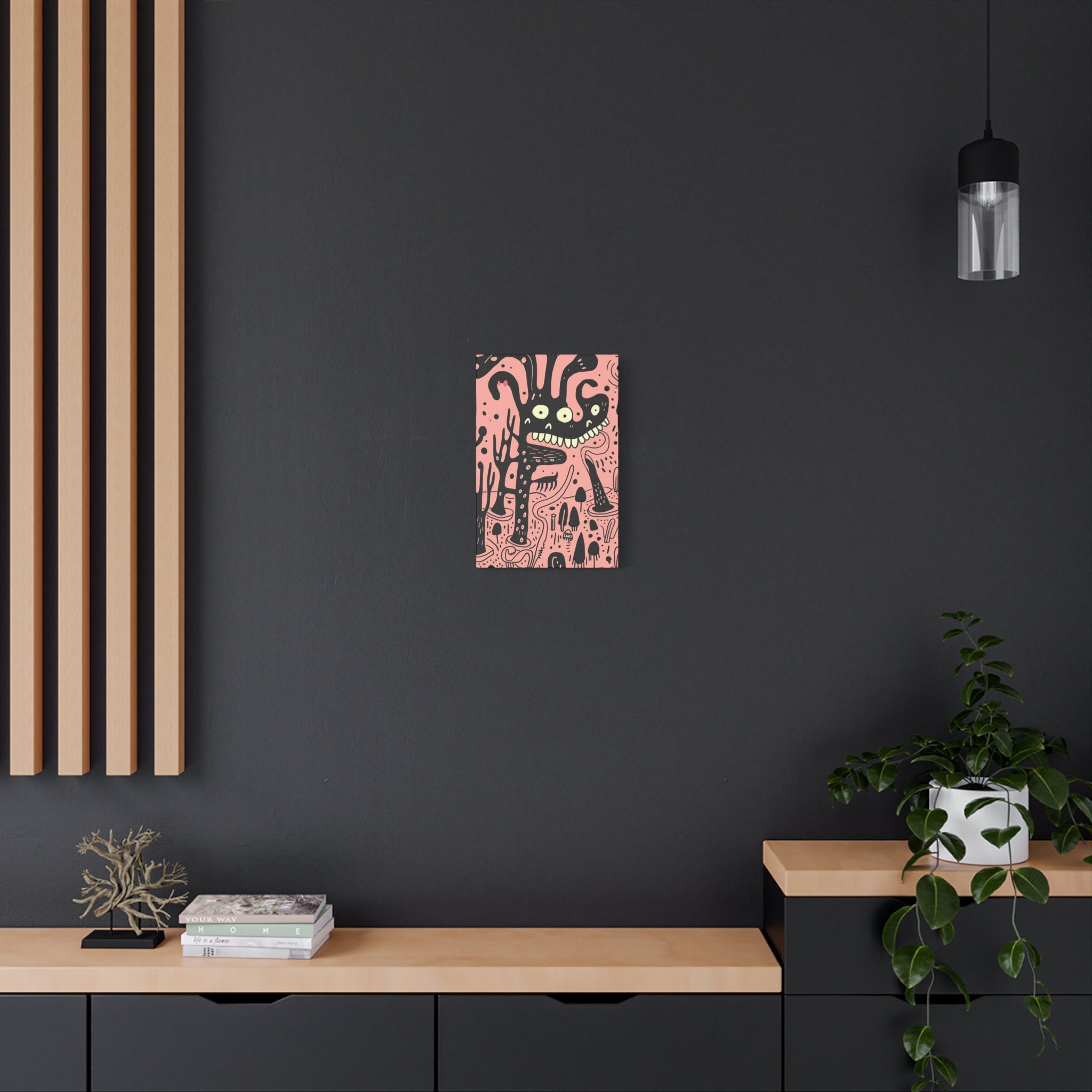 Valentines Monster Canvas Print