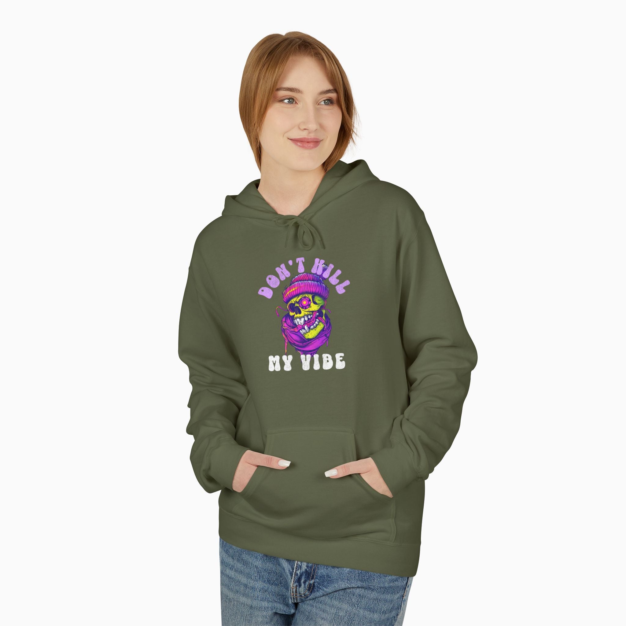 Don't Kill My Vibe Skull Unisex Hoodie