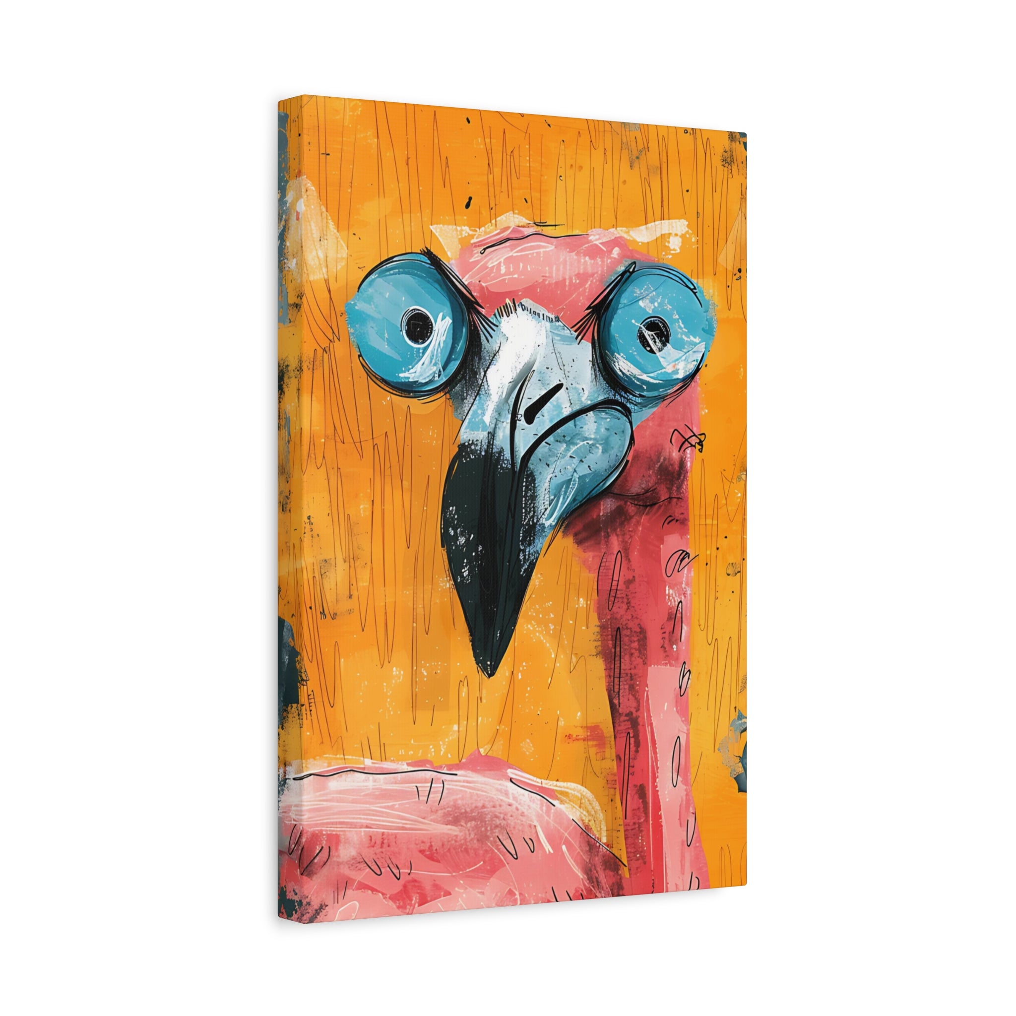 Pink Flamingo Canvas Print