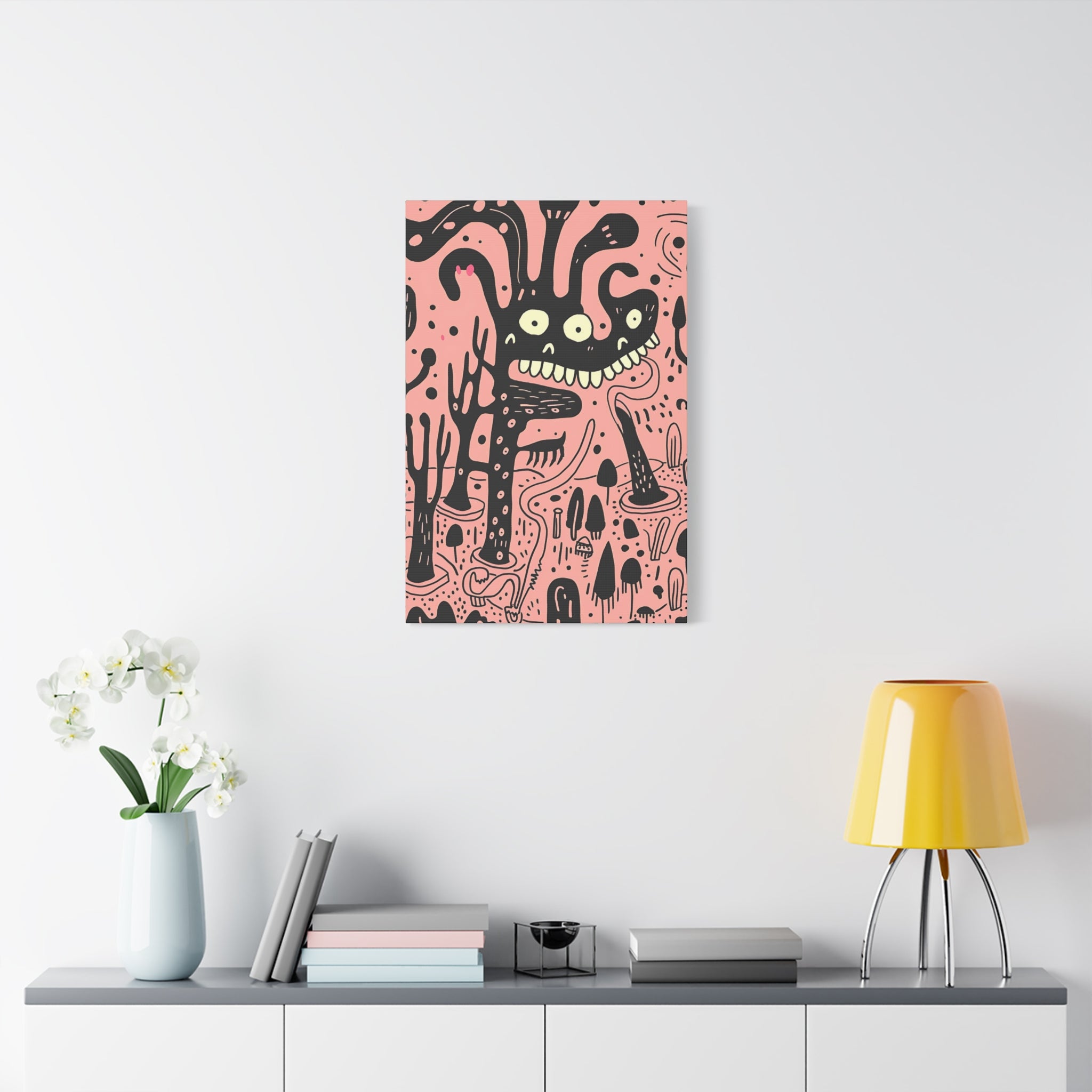 Valentines Monster Canvas Print