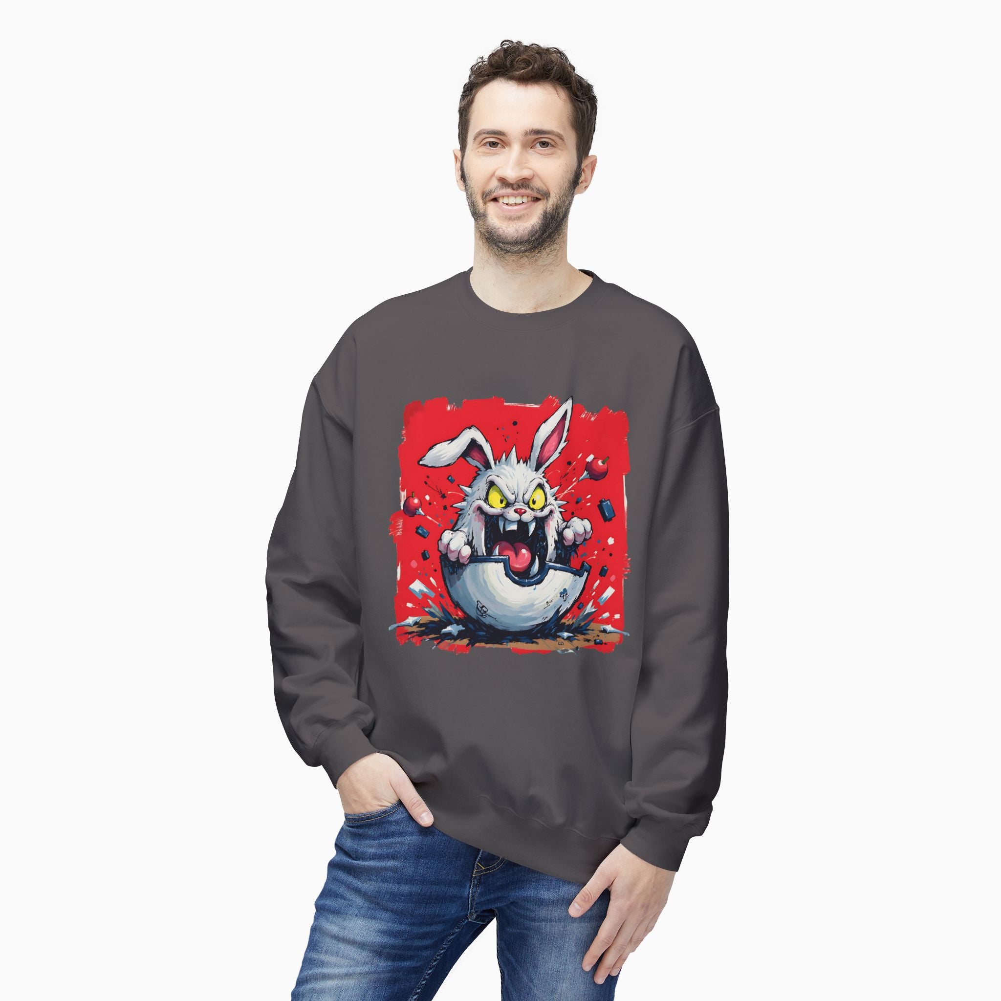 Crazy Rabbit Poké Ball Unisex Sweatshirt