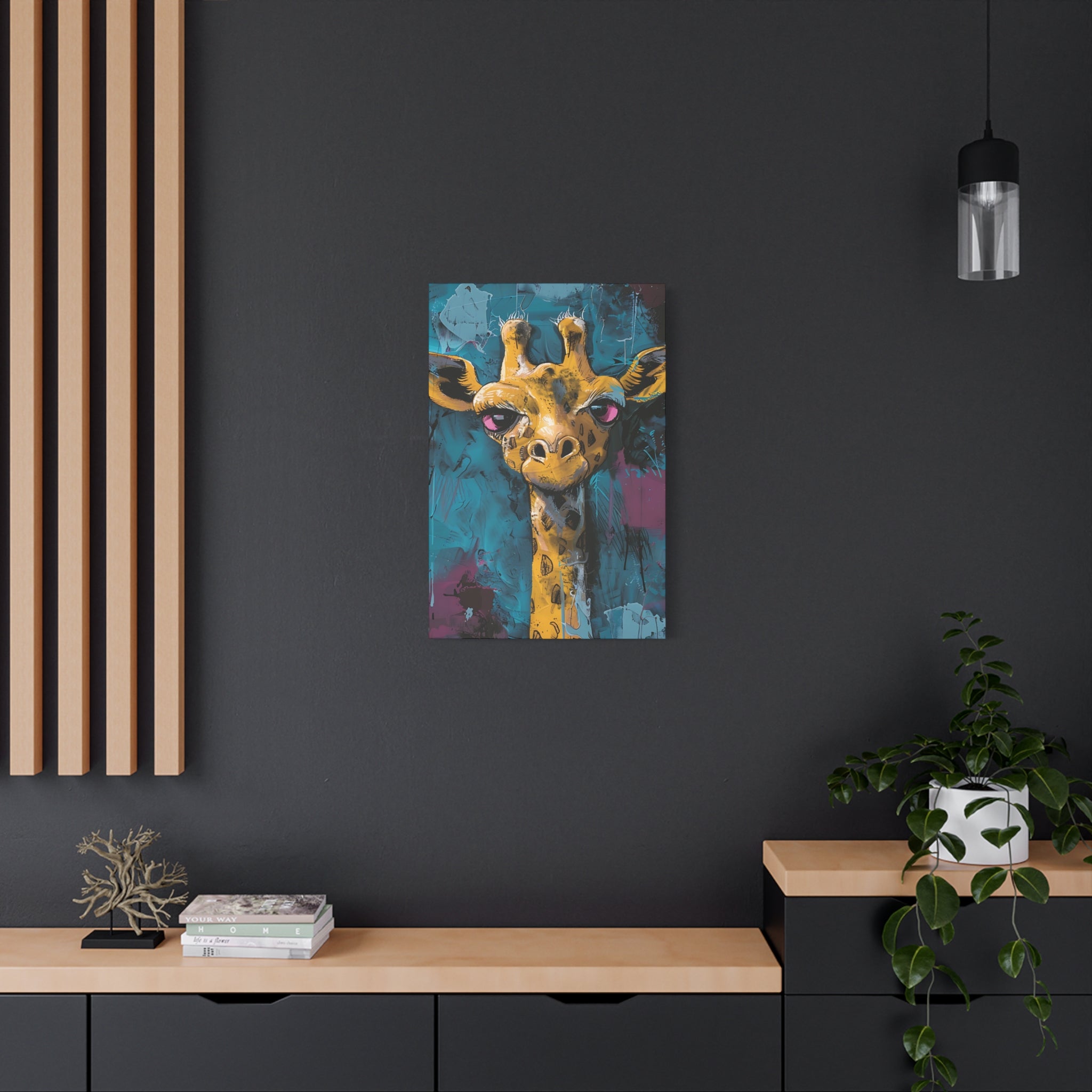 Yellow Giraffe Canvas Print