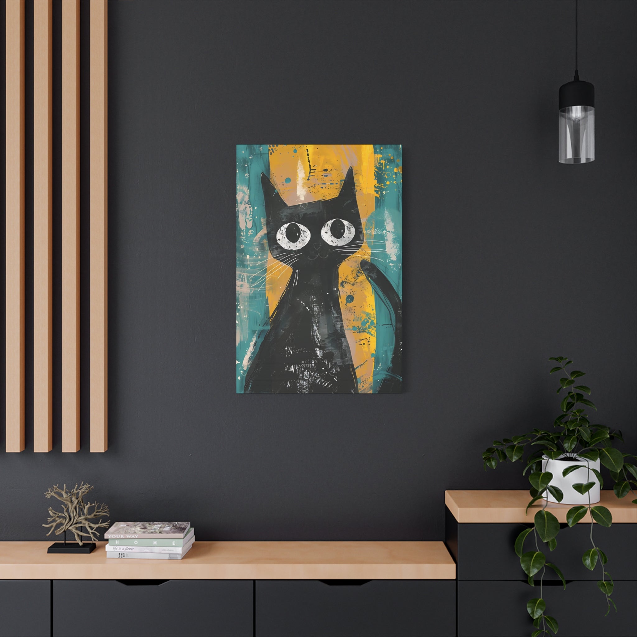 Black Cat Canvas Print