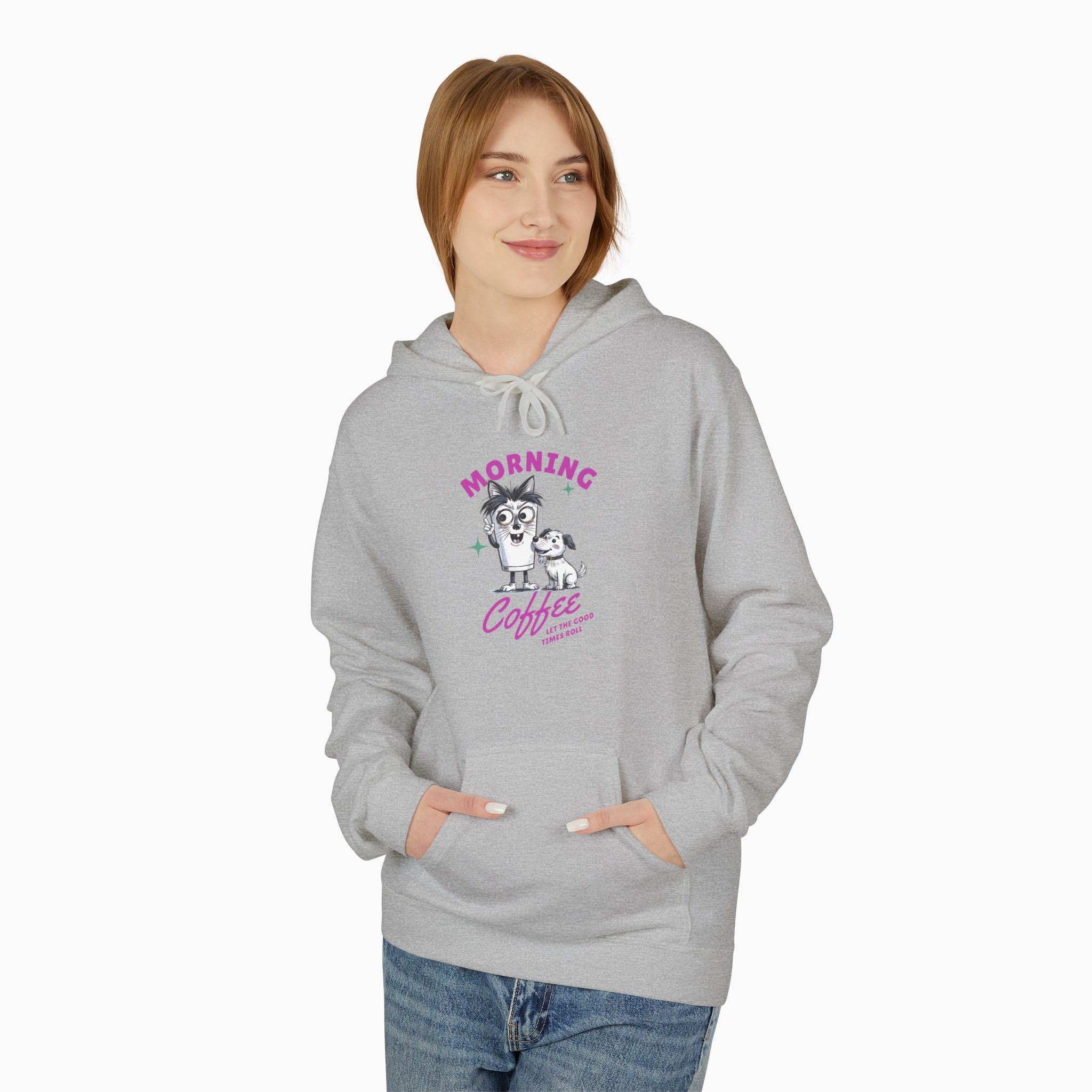 Morning Coffee, Let The Good Times Roll Unisex Hoodie