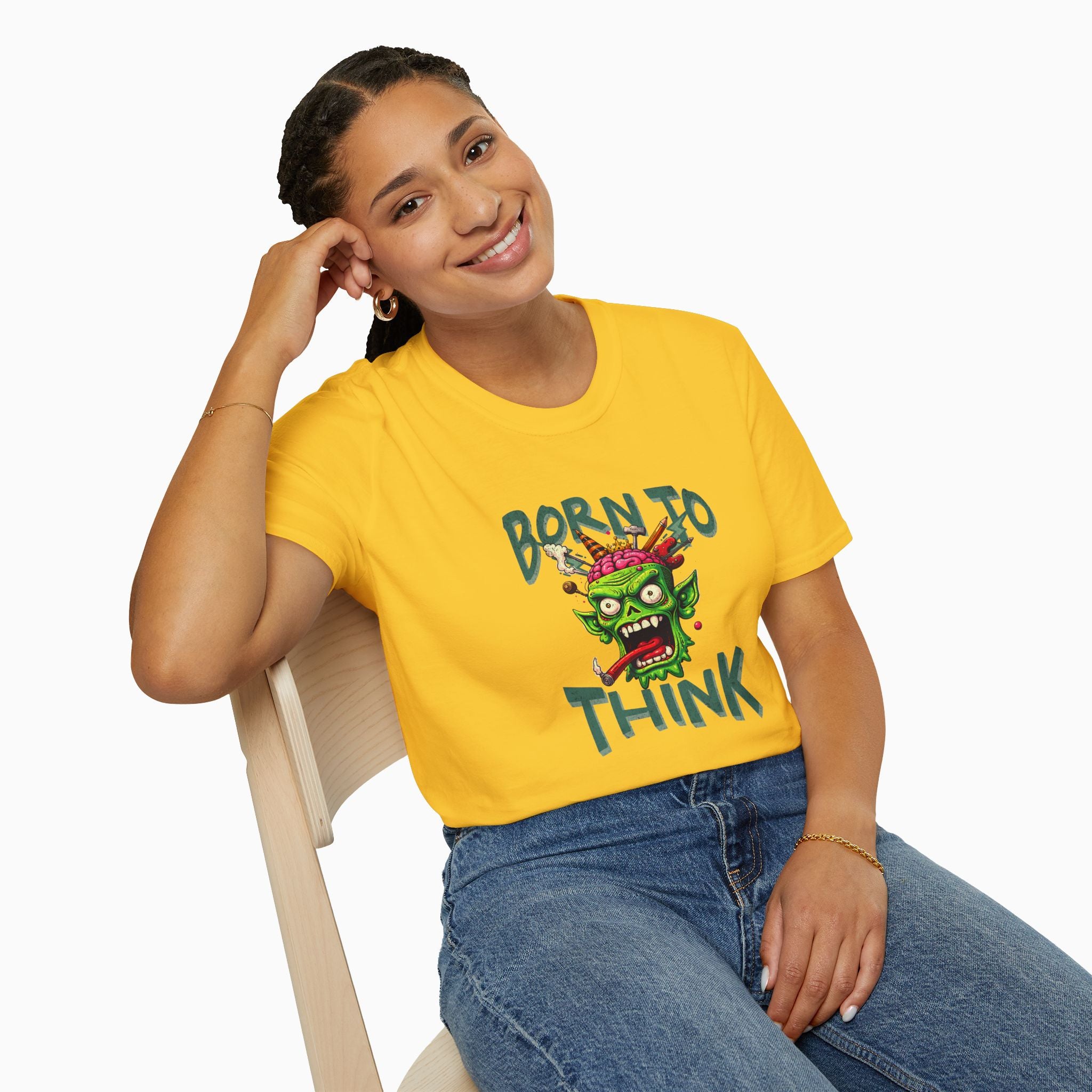 Born to Think Skull Unisex T-Shirt