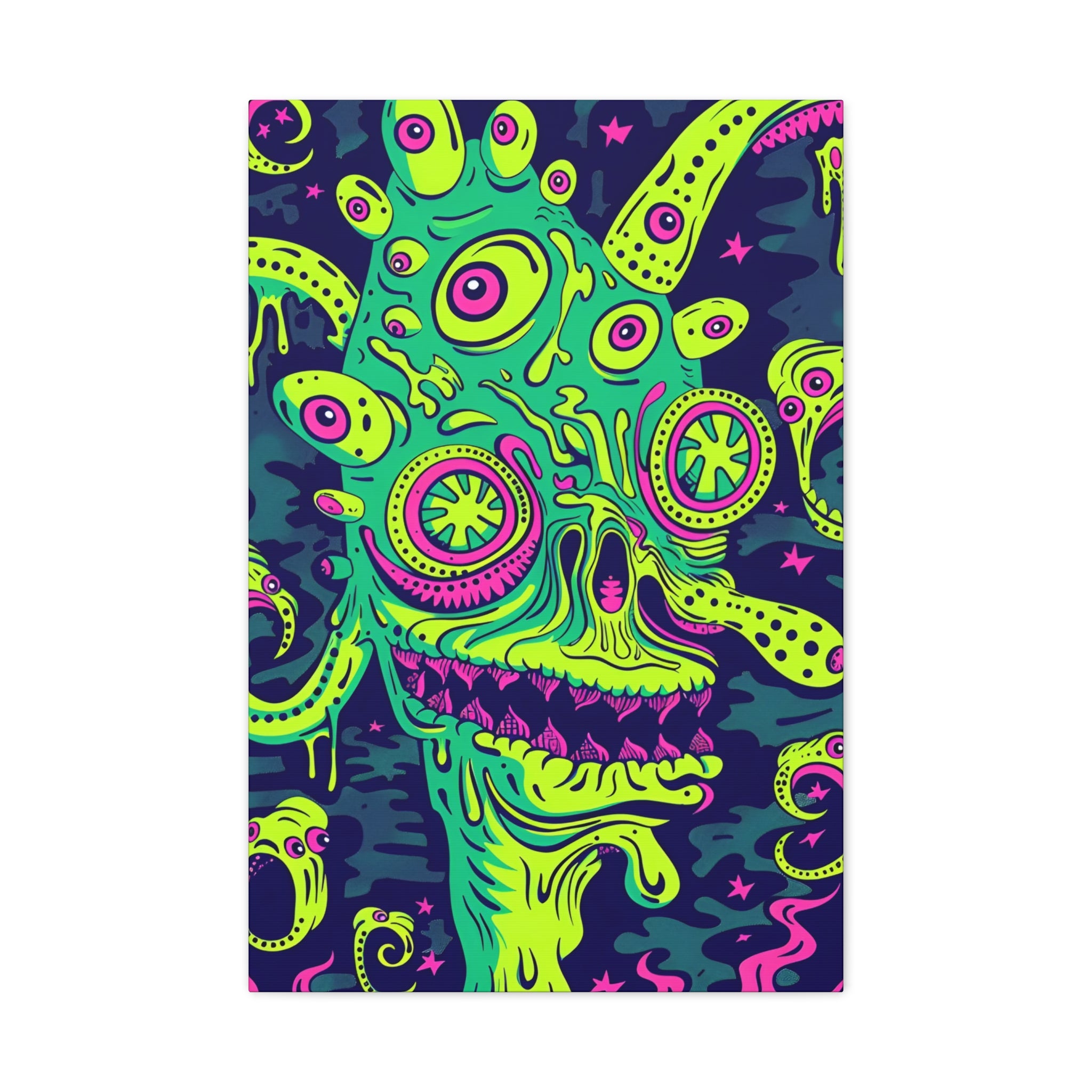 Alien & Zombie Canvas Print