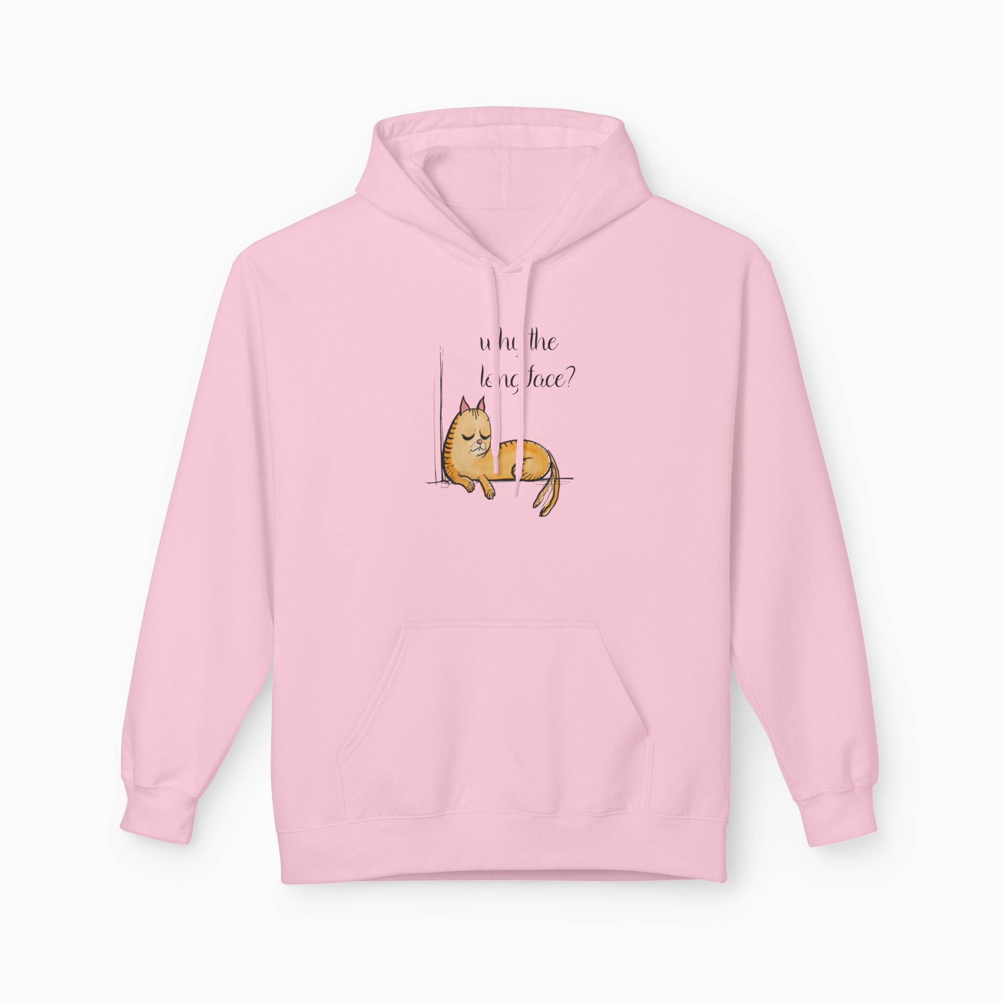 Funny Cat Why the Long Face Unisex Hoodie