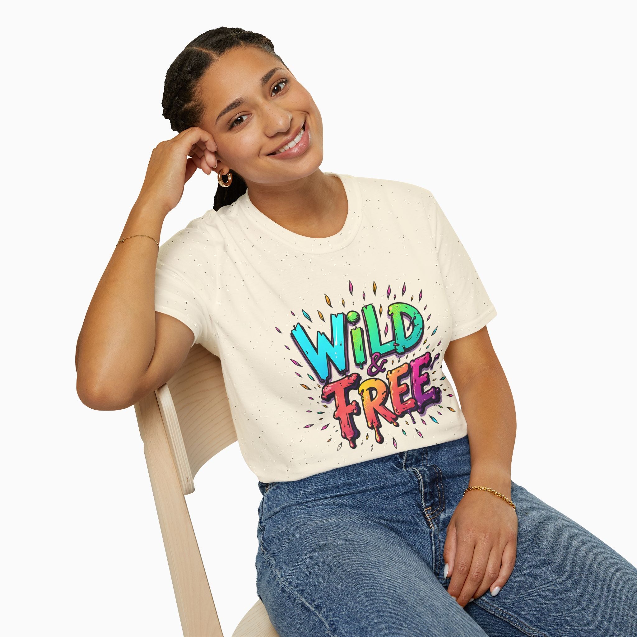 Neon Color Wild Free Unisex T-Shirt