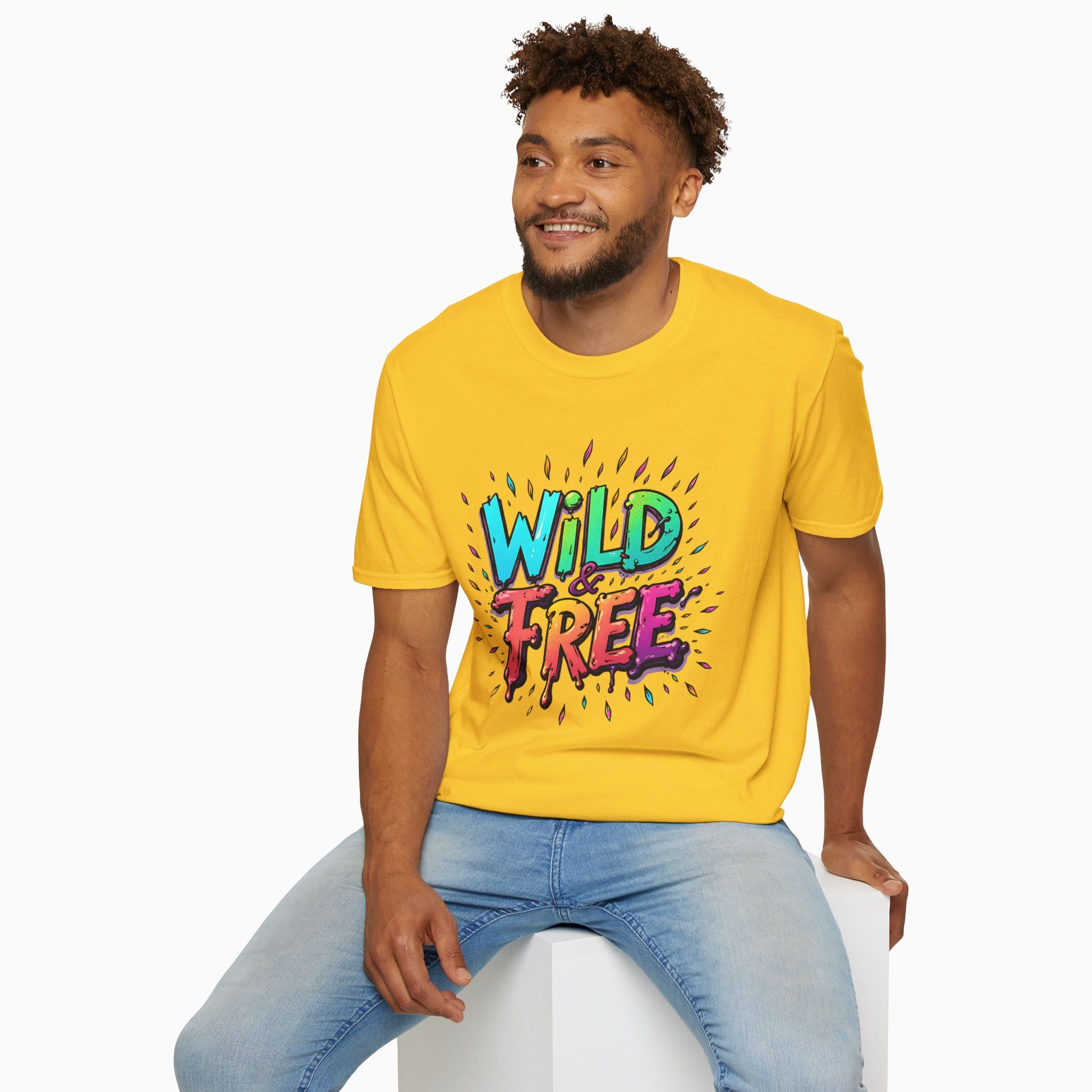 Neon Color Wild Free Unisex T-Shirt