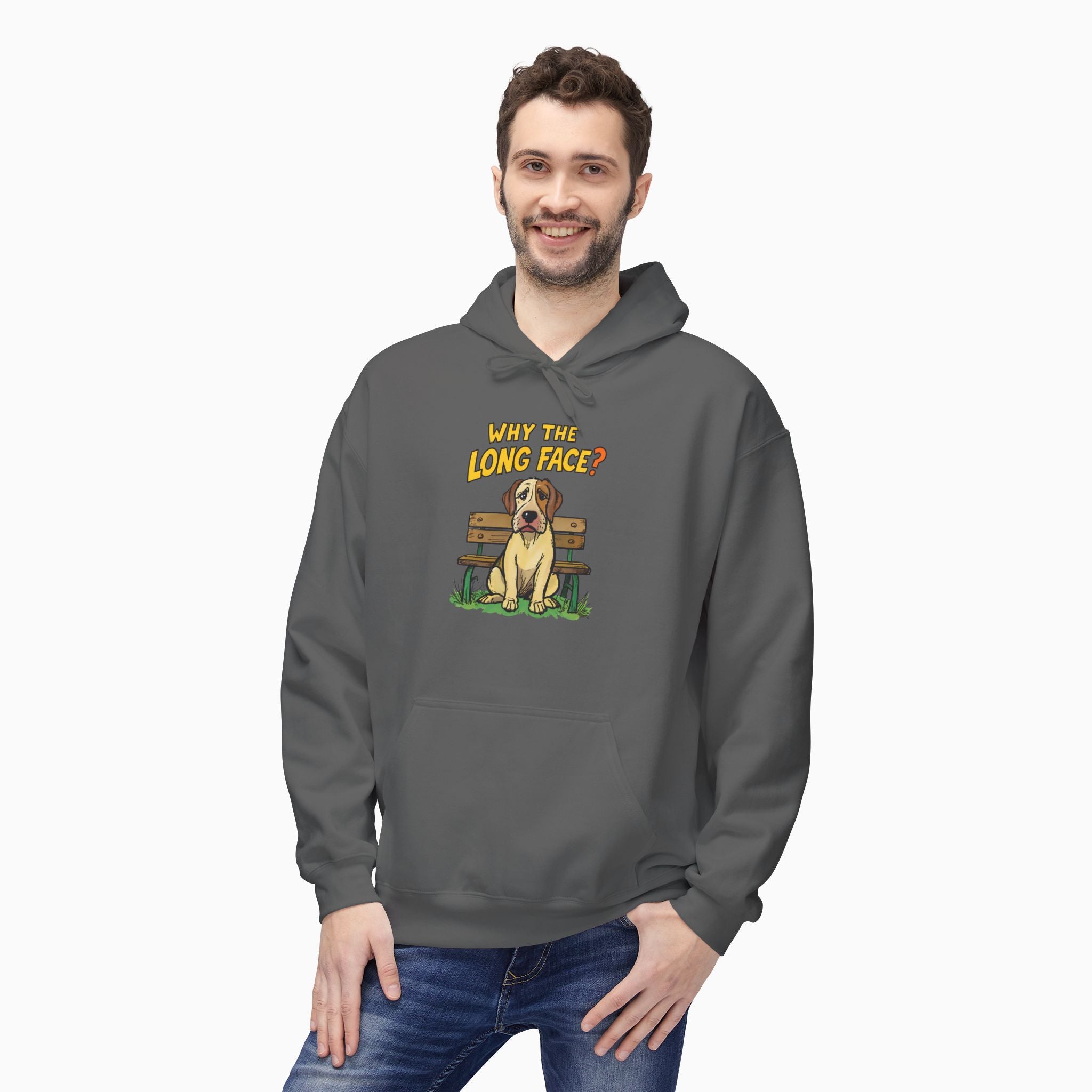 Funny Dog Why the Long Face Unisex Hoodie