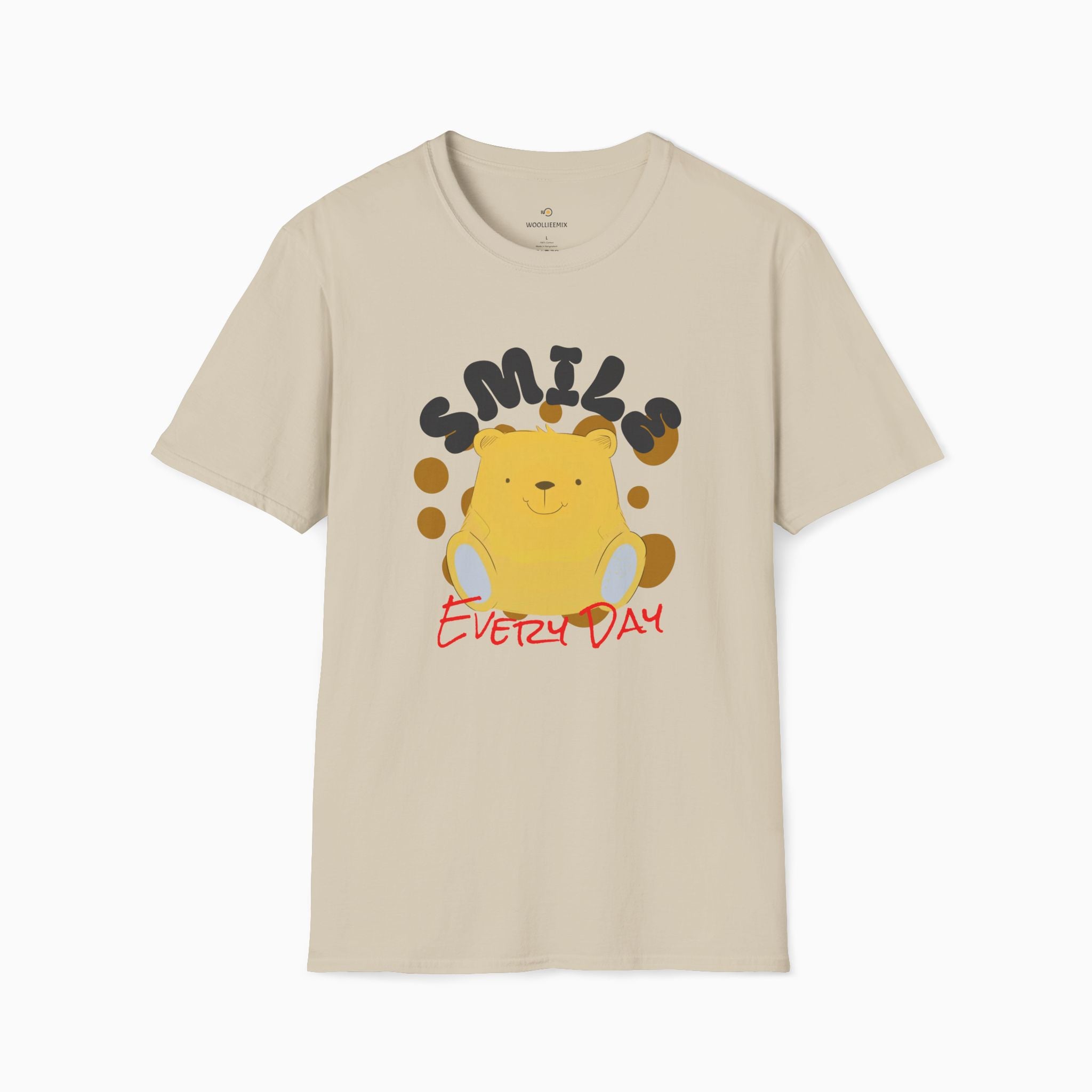 Smile Everyday Slogan With Teddy Bear Unisex T-Shirt