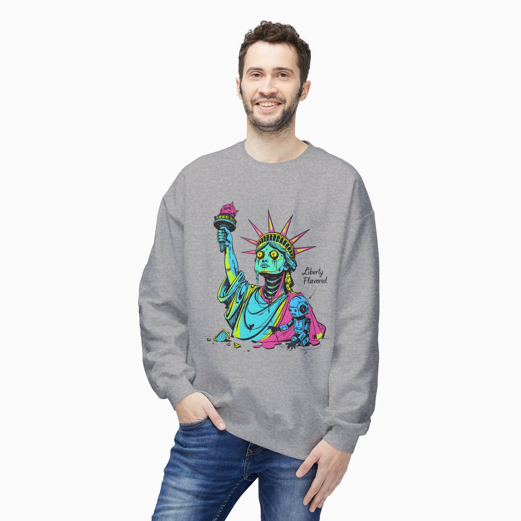 Statute of Liberty Dark Humor Unisex Sweatshirt