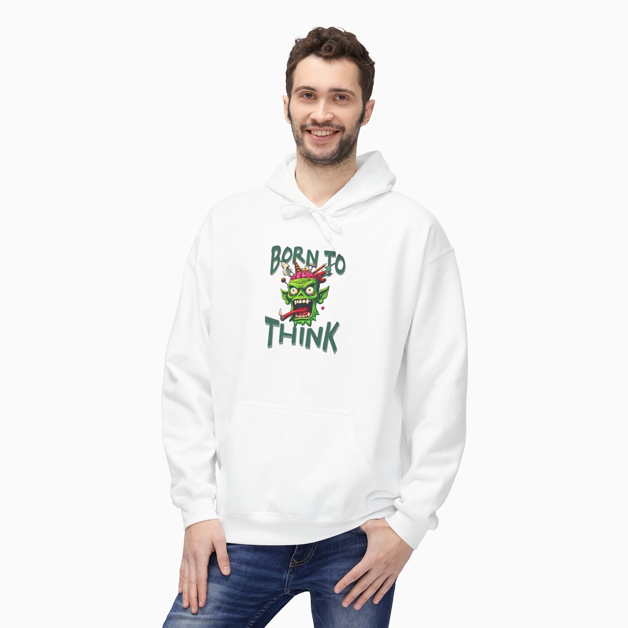 Born to Think Skull Unisex Hoodie