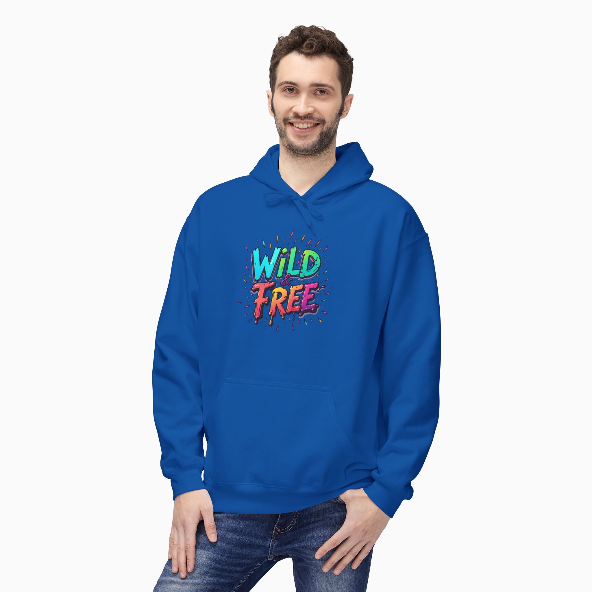 Neon Color Wild Free Unisex Hoodie