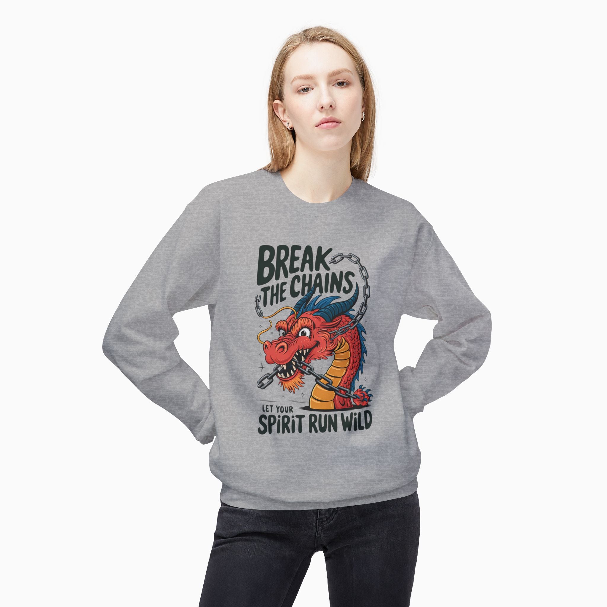 China Dragon Break the Chains Unisex Sweatshirt