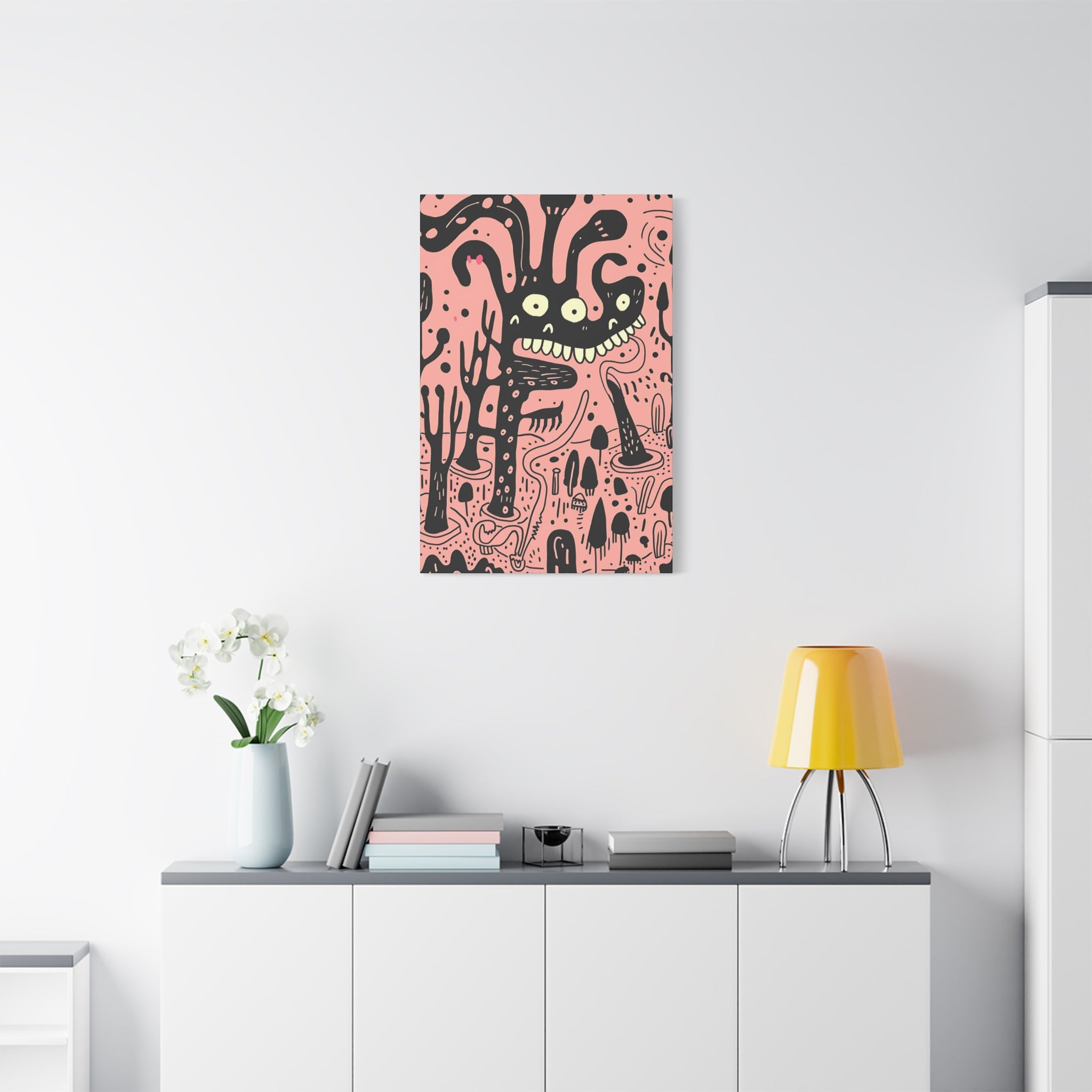 Valentines Monster Canvas Print