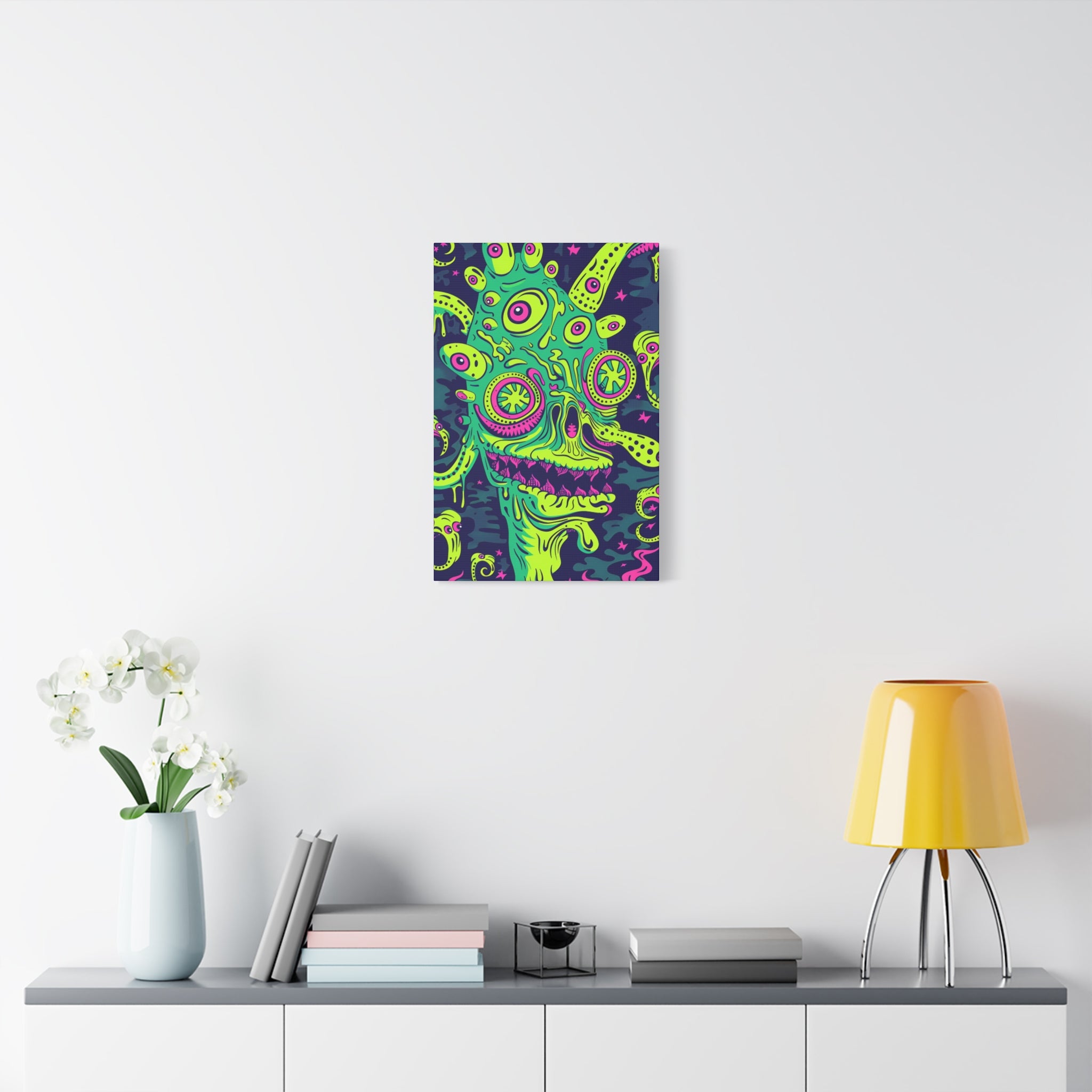 Alien & Zombie Canvas Print