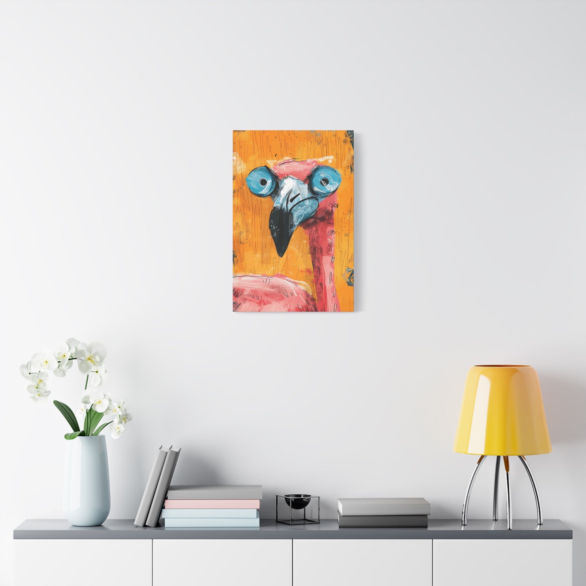 Pink Flamingo Canvas Print