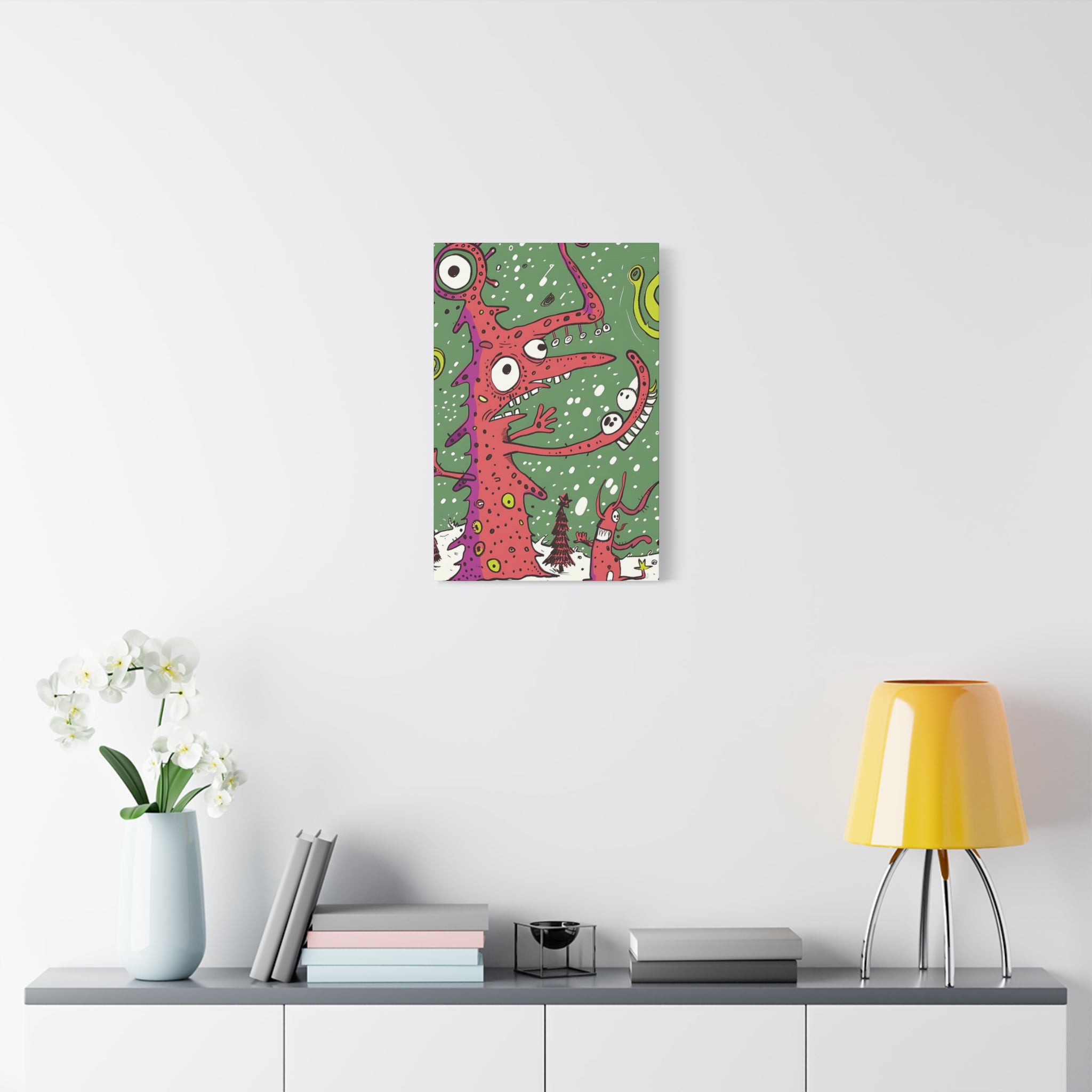 Christmas Monster Canvas Print