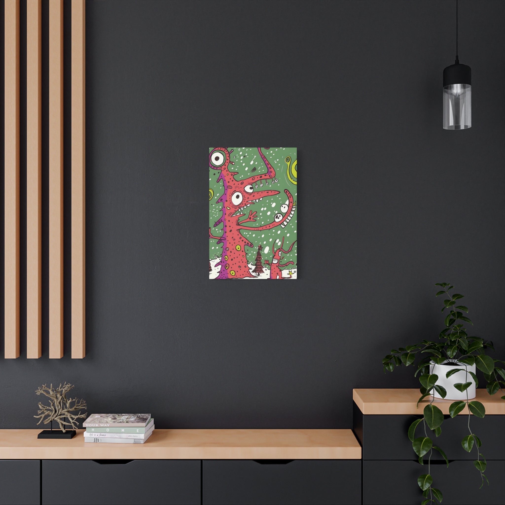 Christmas Monster Canvas Print