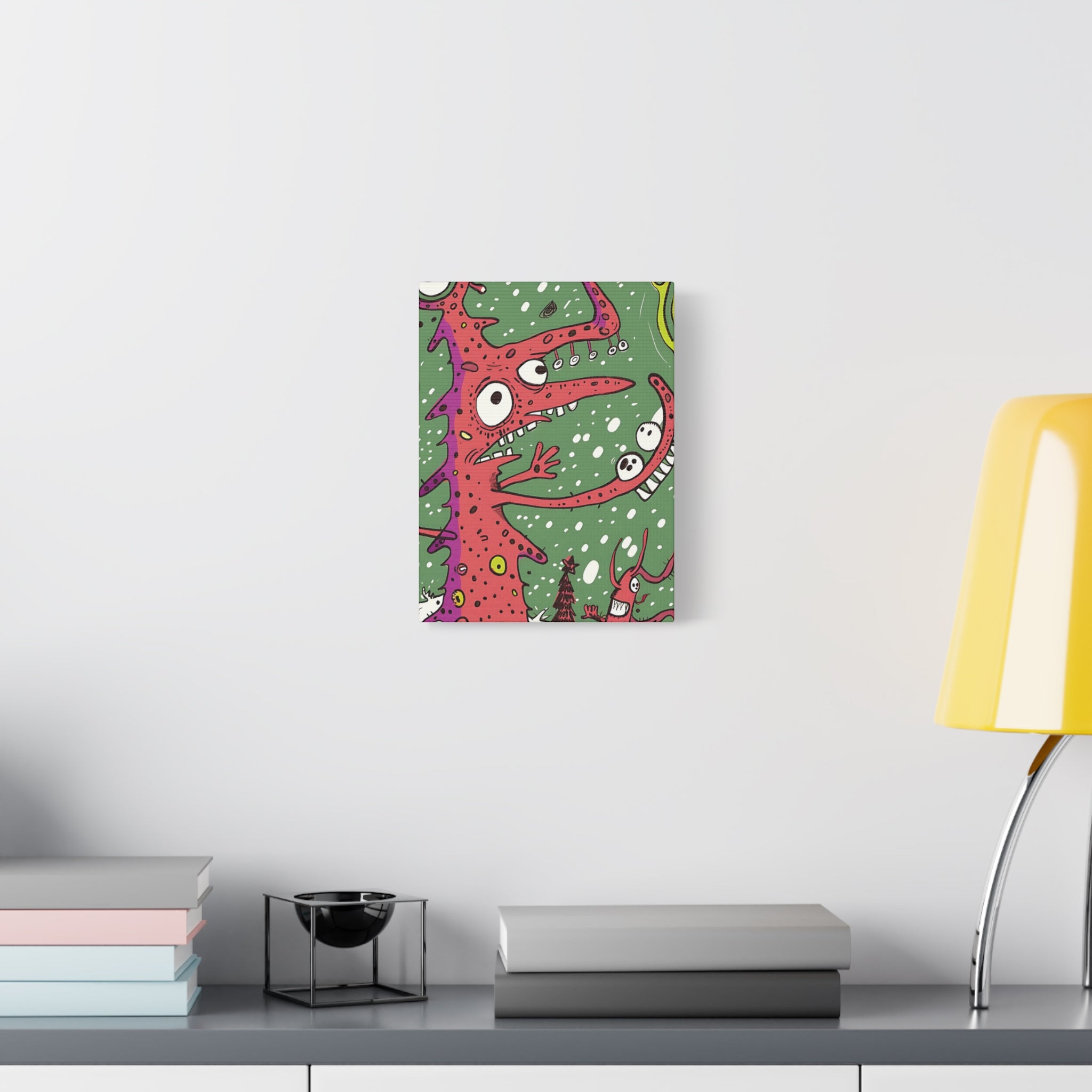 Christmas Monster Canvas Print