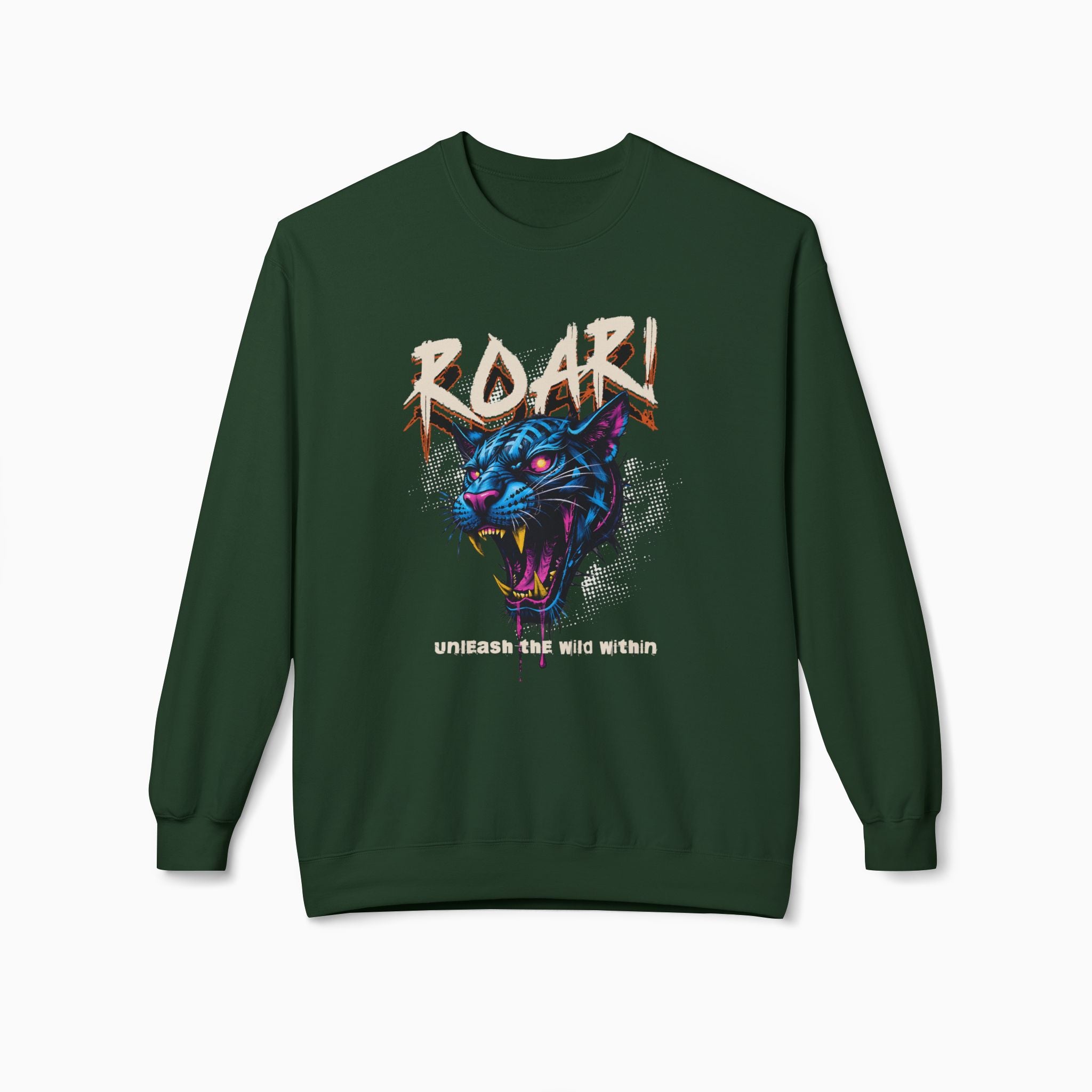 Leopard Roar Unleash The Wild Within Unisex Sweatshirt