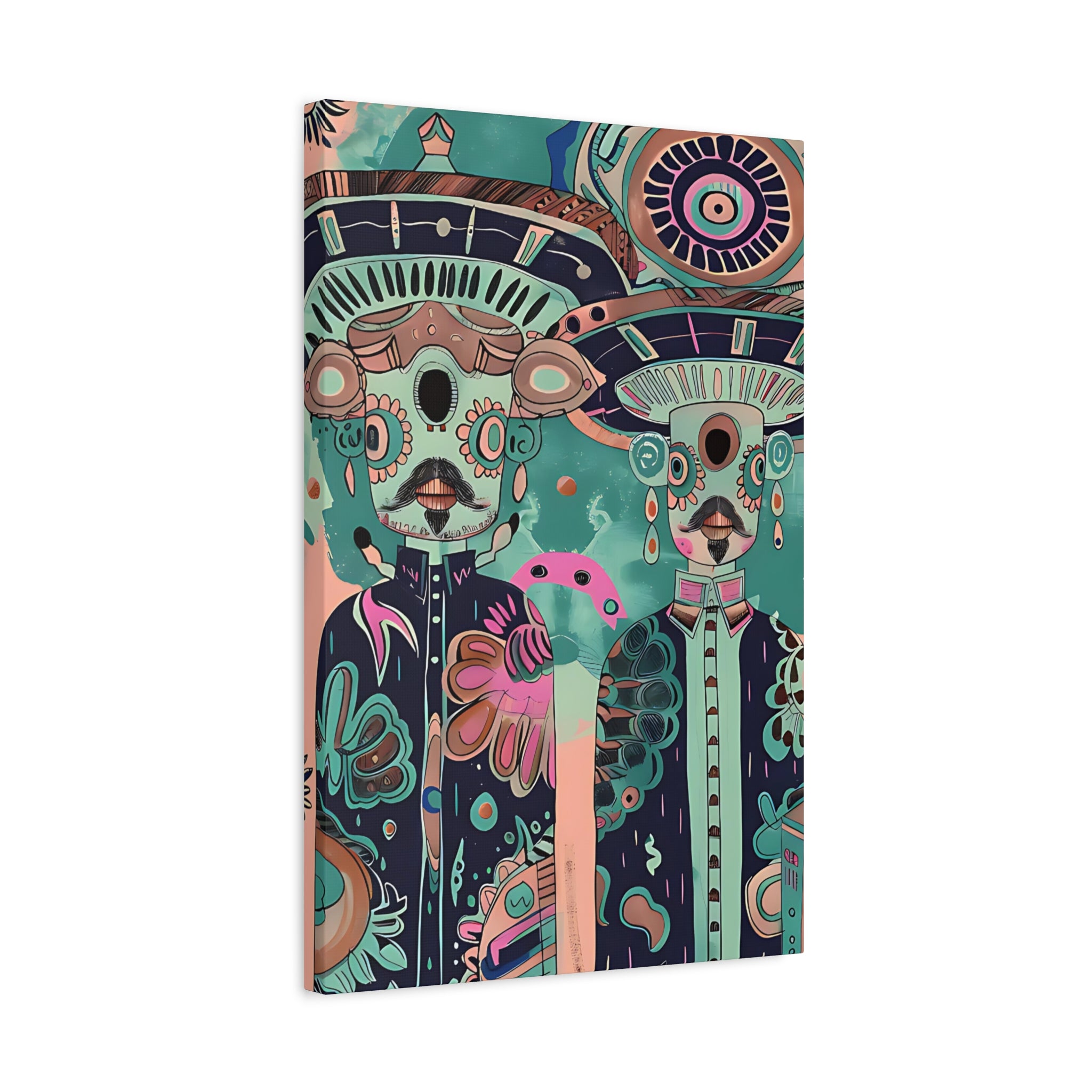 Aliens in African Vibe Canvas Print