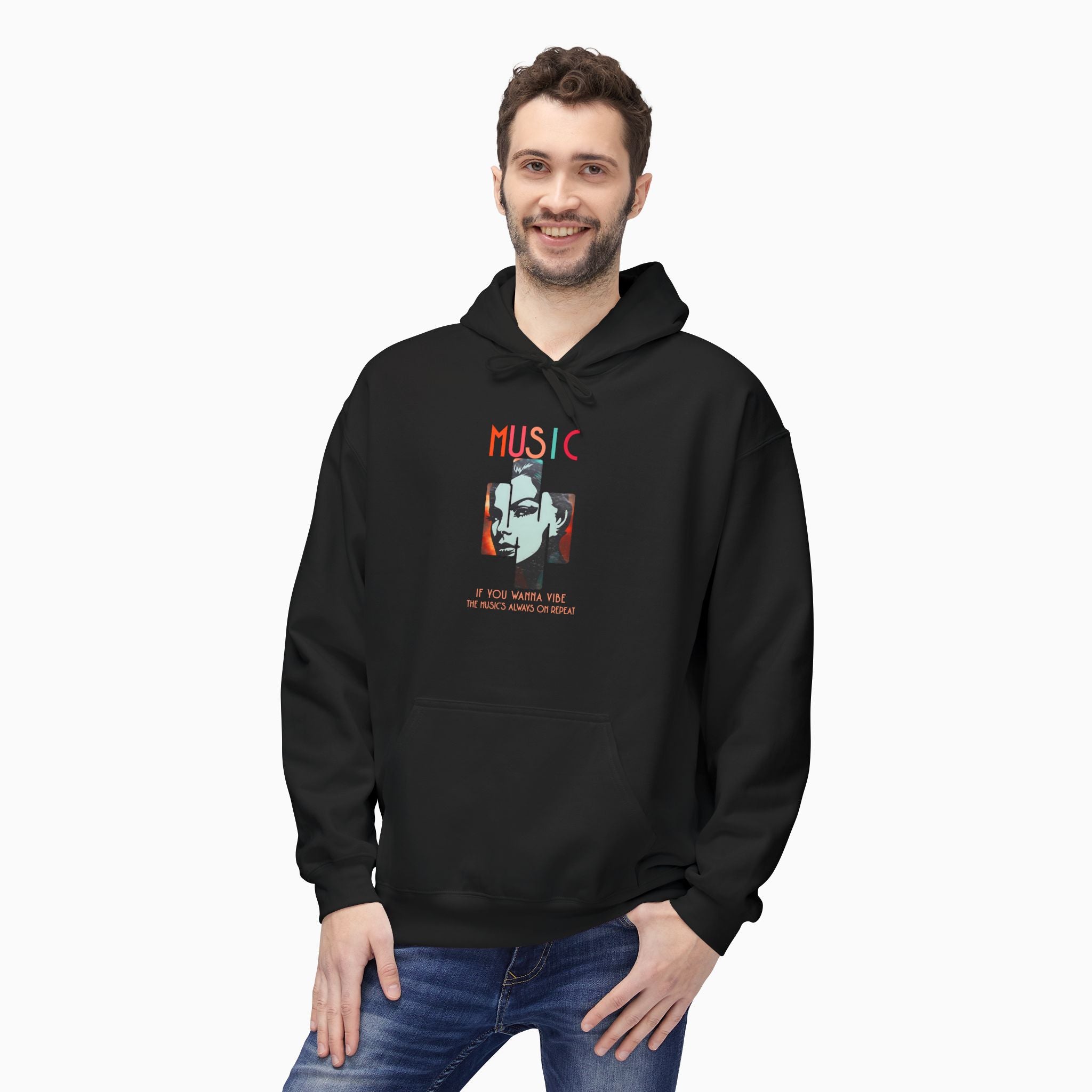 If You Wanna Vibe, The Music's Always On Repeat Unisex Hoodie