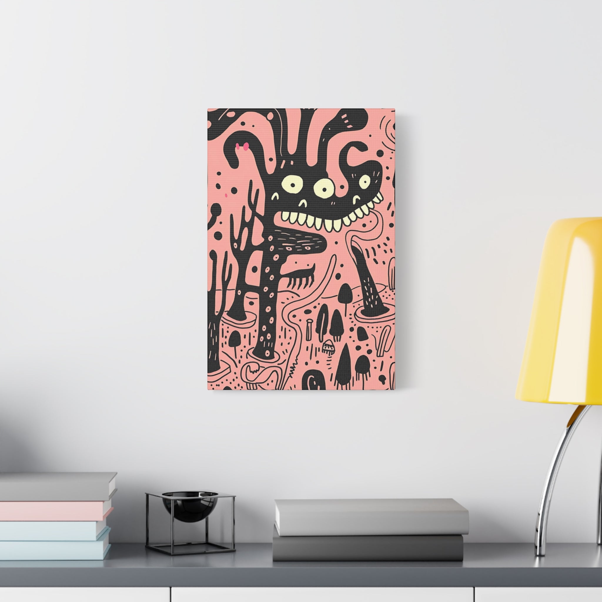 Valentines Monster Canvas Print