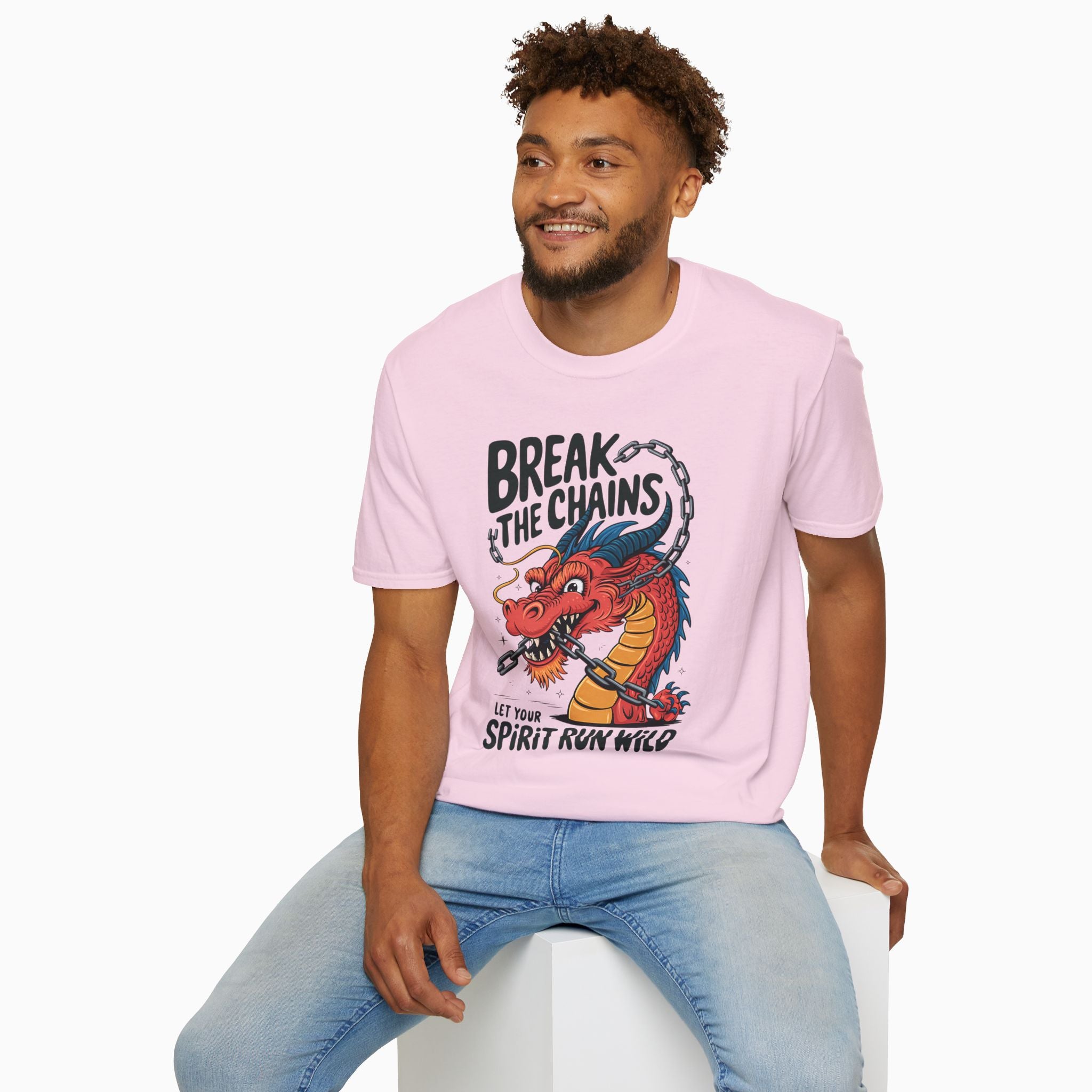 China Dragon Break the Chains Unisex T-Shirt