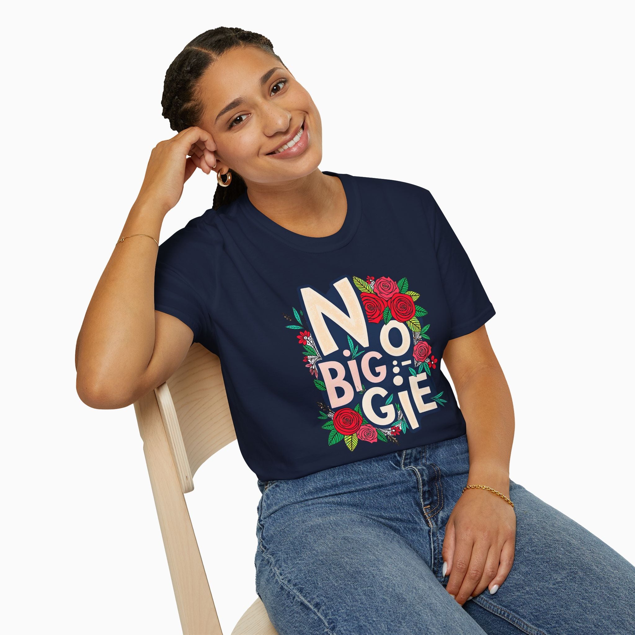 No Biggie With Floral Art  Unisex T-Shirt