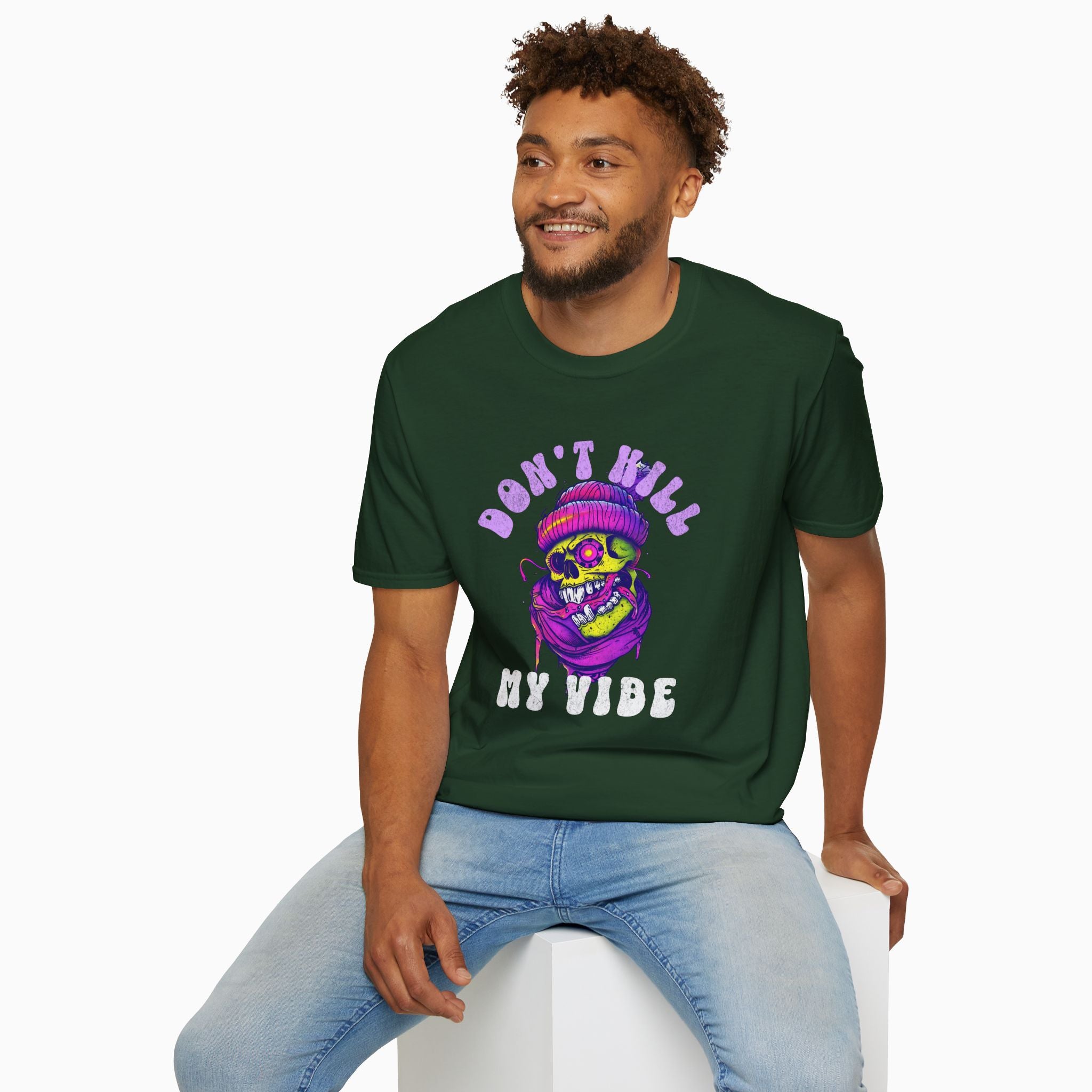 Don't Kill My Vibe Skull Unisex T-Shirt