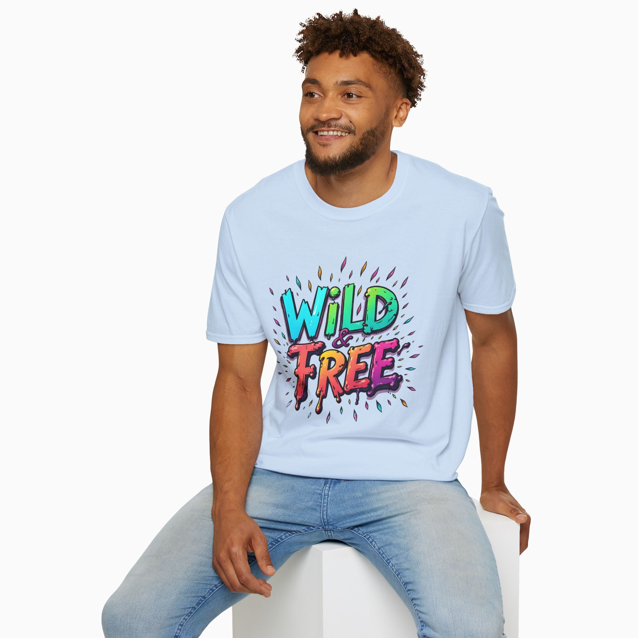 Neon Color Wild Free Unisex T-Shirt