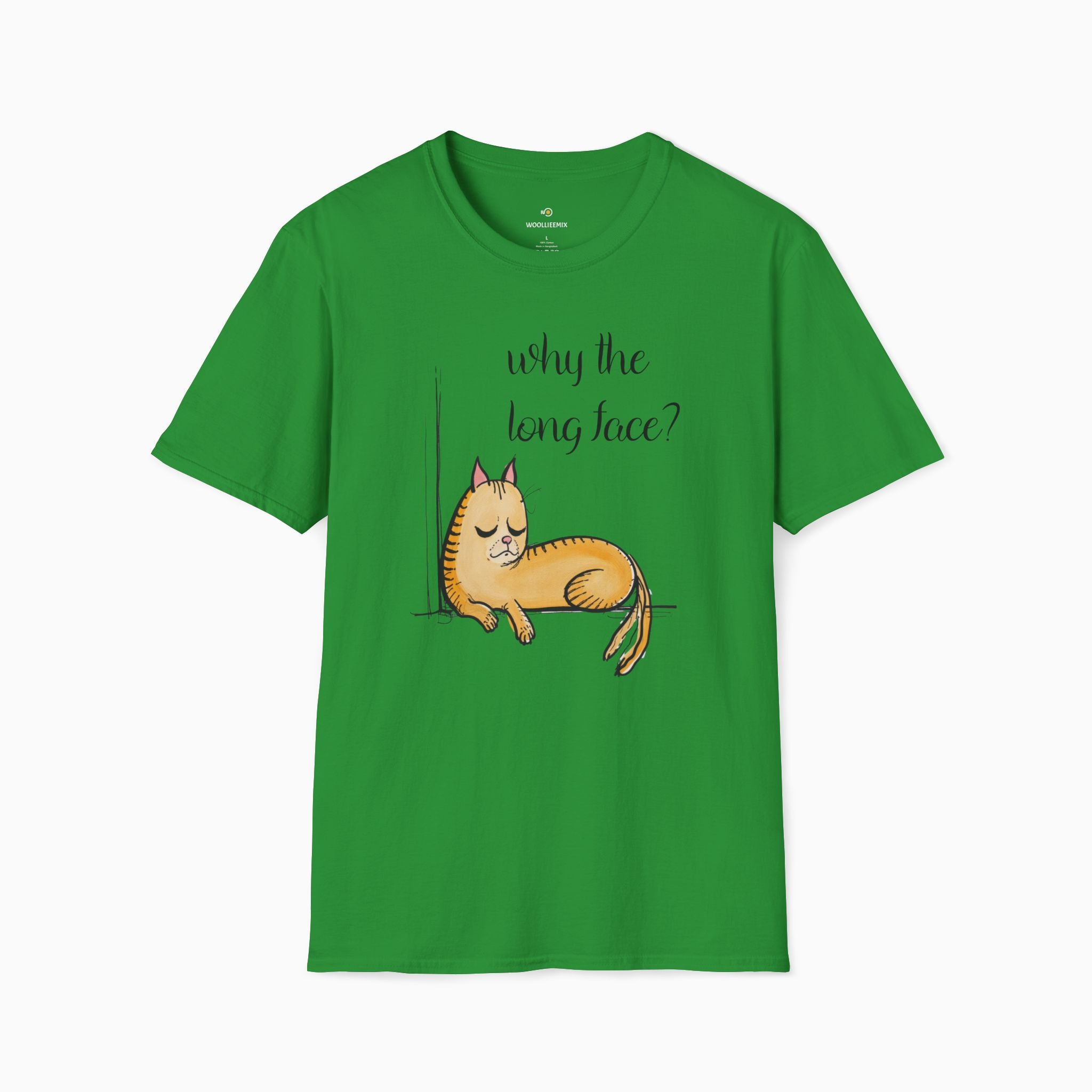 Funny Cat Why the Long Face Unisex T-Shirt