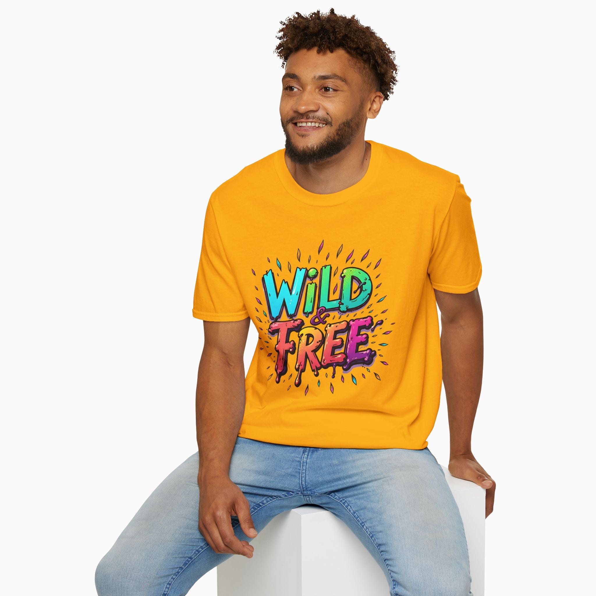 Neon Color Wild Free Unisex T-Shirt