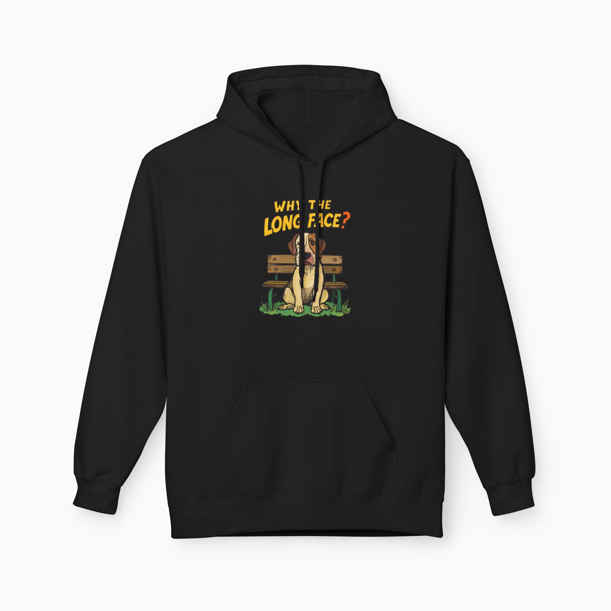 Funny Dog Why the Long Face Unisex Hoodie