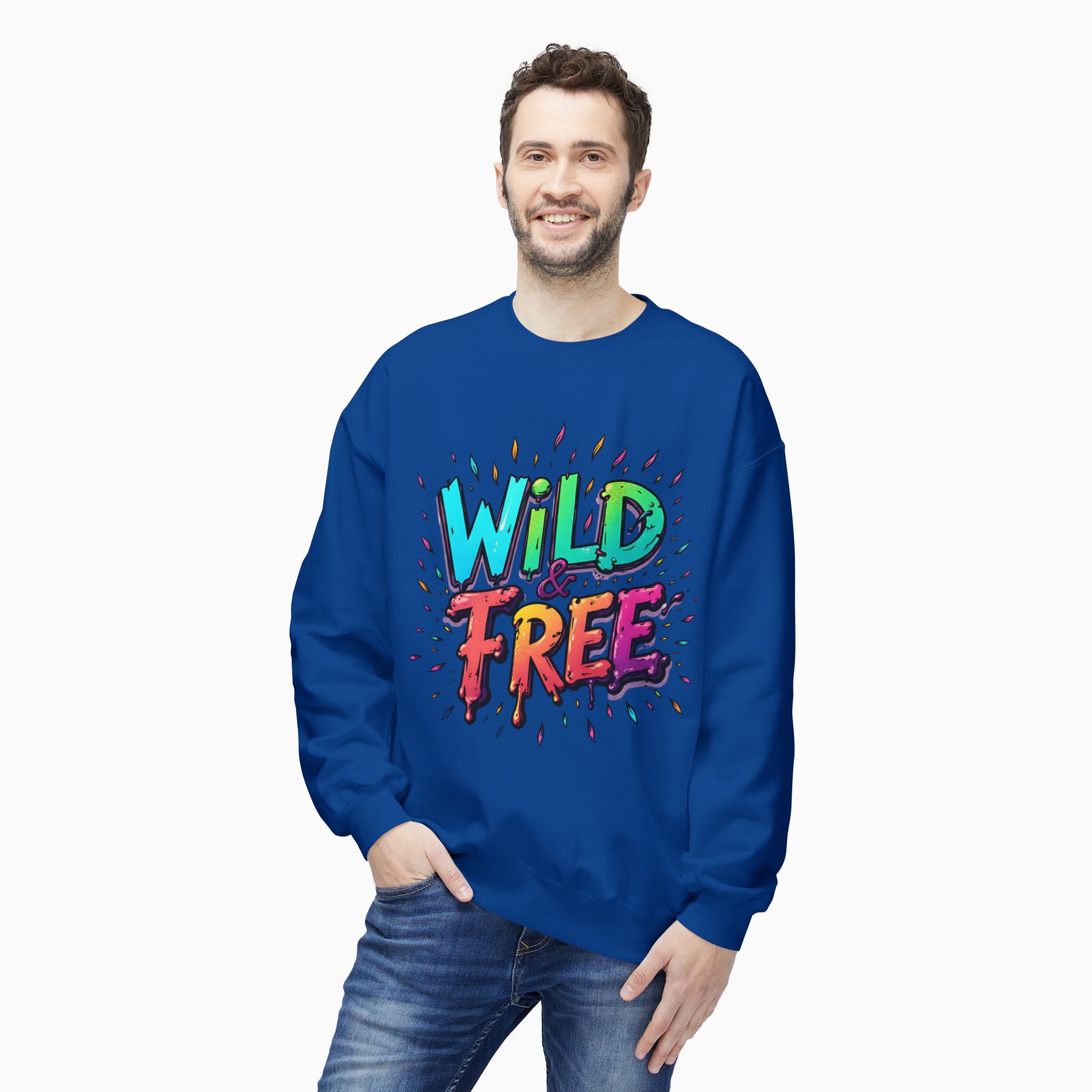 Neon Color Wild Free Unisex Sweatshirt